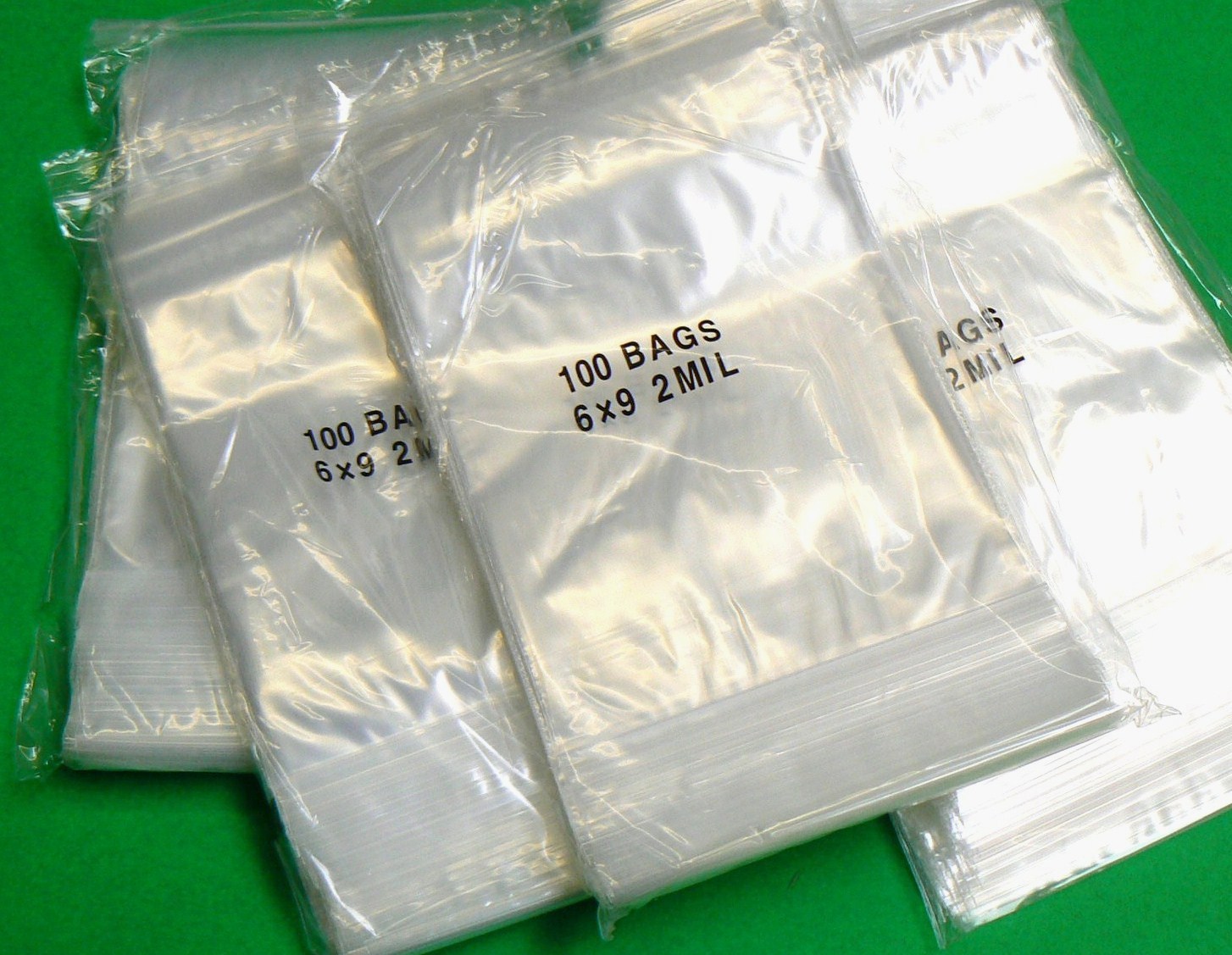 400 Clear 6×9 2 Mil Reclosable Poly Bags 6″ x 9″ Squeeze Lock Slide Bags 2mil