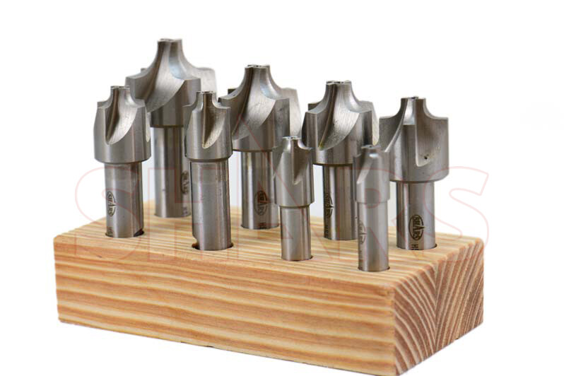 8 HSS 4 FLUTE 1/16 – 3/8 CORNER ROUNDING END MILLS SET #}