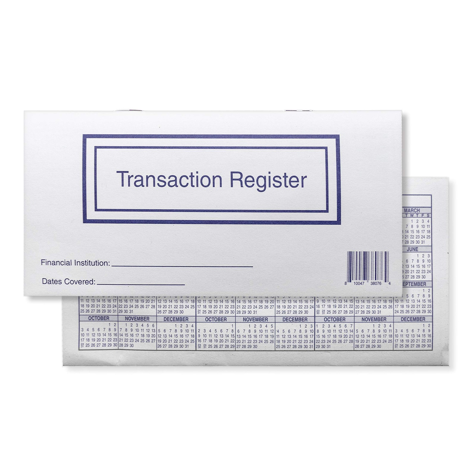 Pack of 10, 2025-2026-2027 Checkbook Registers for Personal Checkbook Ledgers