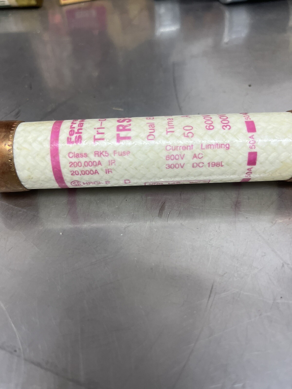 Ferraz Shawmut TRS50R Class RK5 50 Amp Fuse 600V New Old Stock