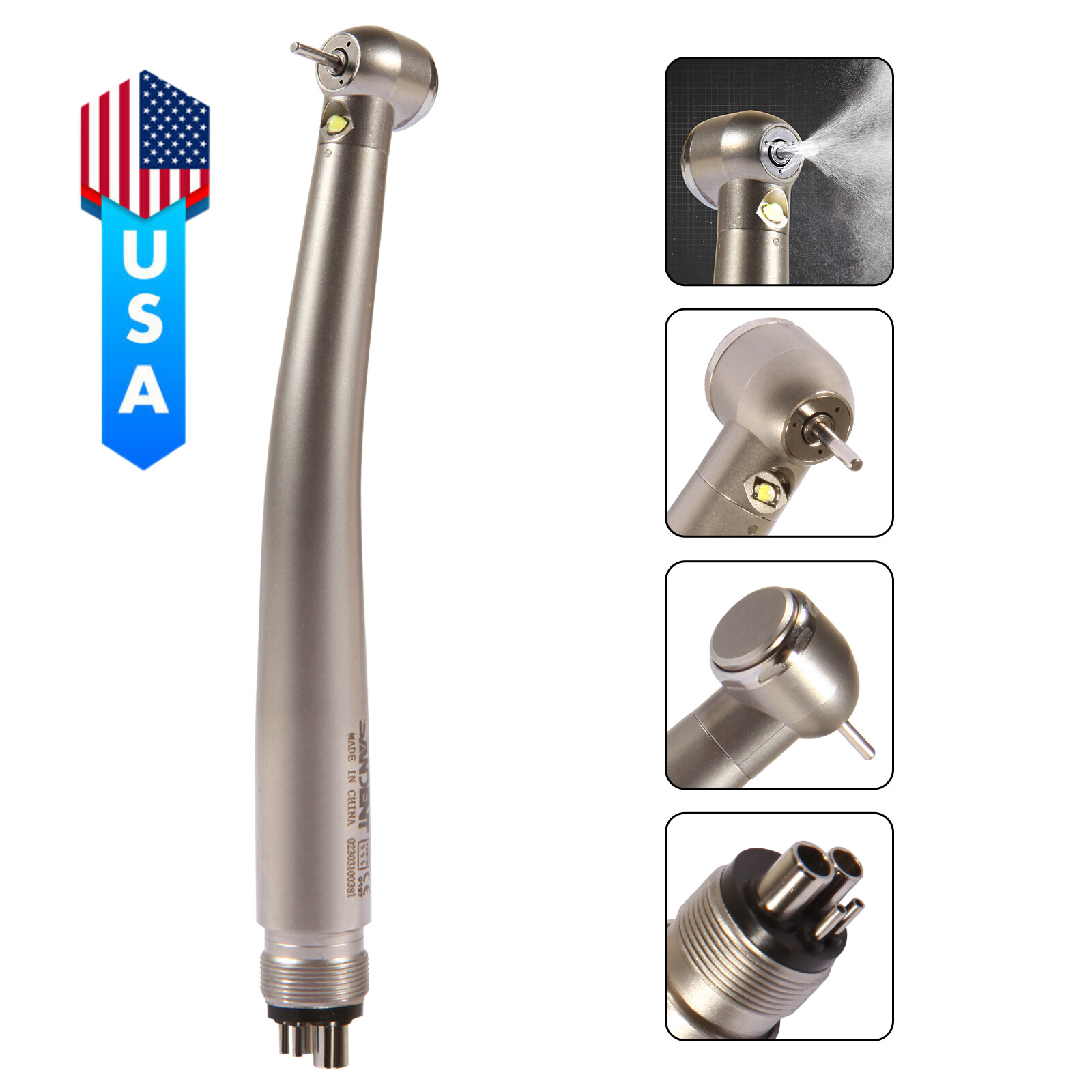 Estilo NSK Dental Pieza de mano LED alta velocidad Pana MAX EK LED 2&4 Holes SDB