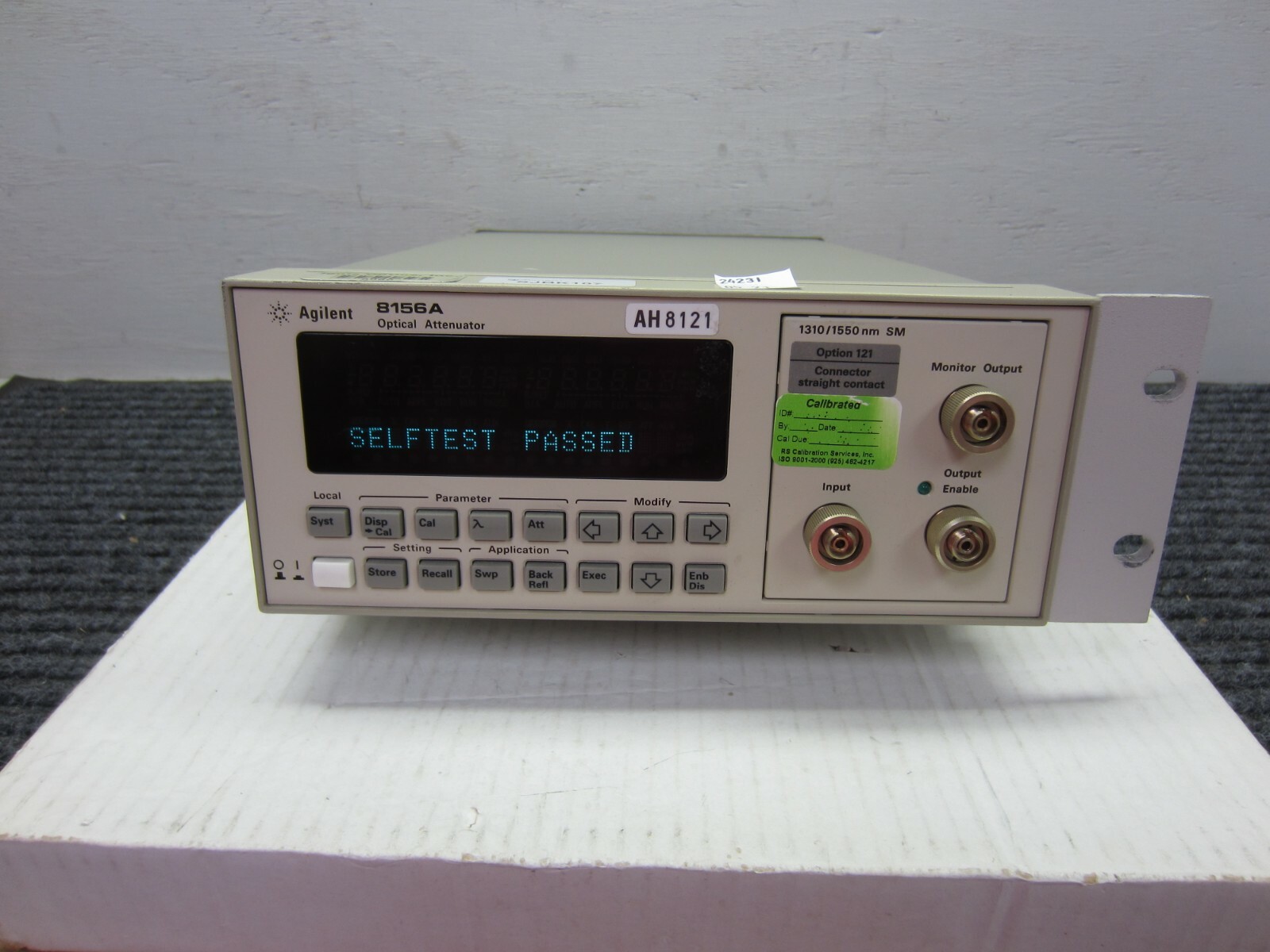 HP/ Agilent 8156A Optical Attenuator W, Option 121