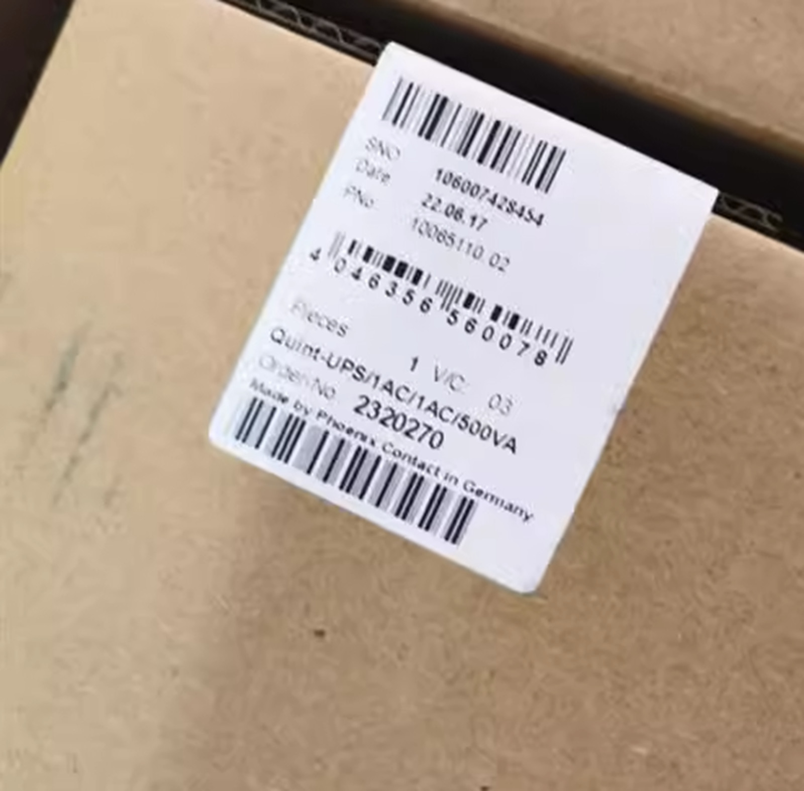 NEW Phoenix QUINT-UPS/1AC/1AC/500VA 2320270