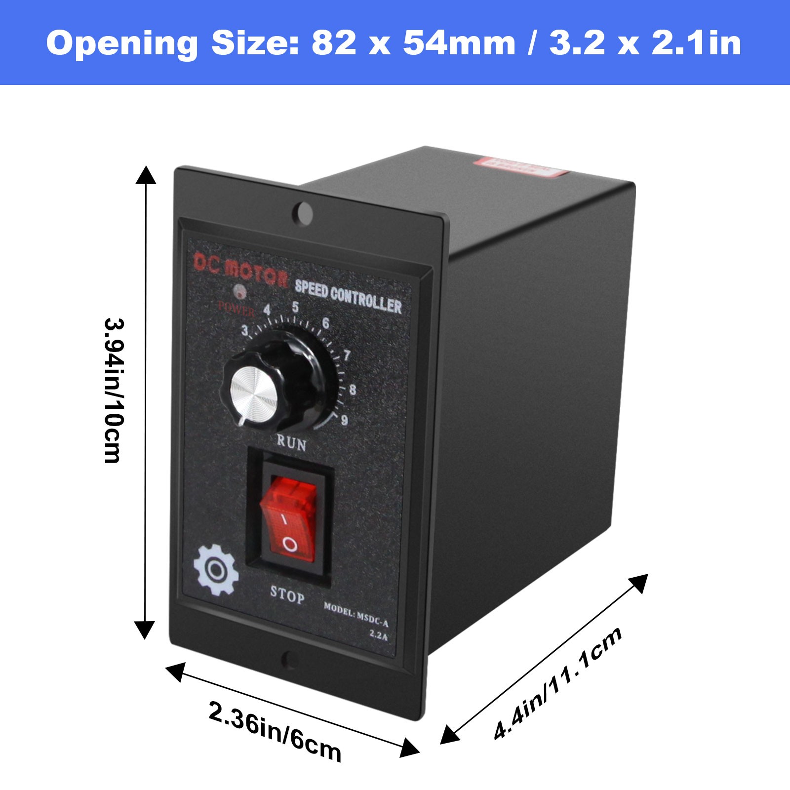 500W DC Motor Speed Controller AC 110V to DC 90V Forward Reversible Regulator US