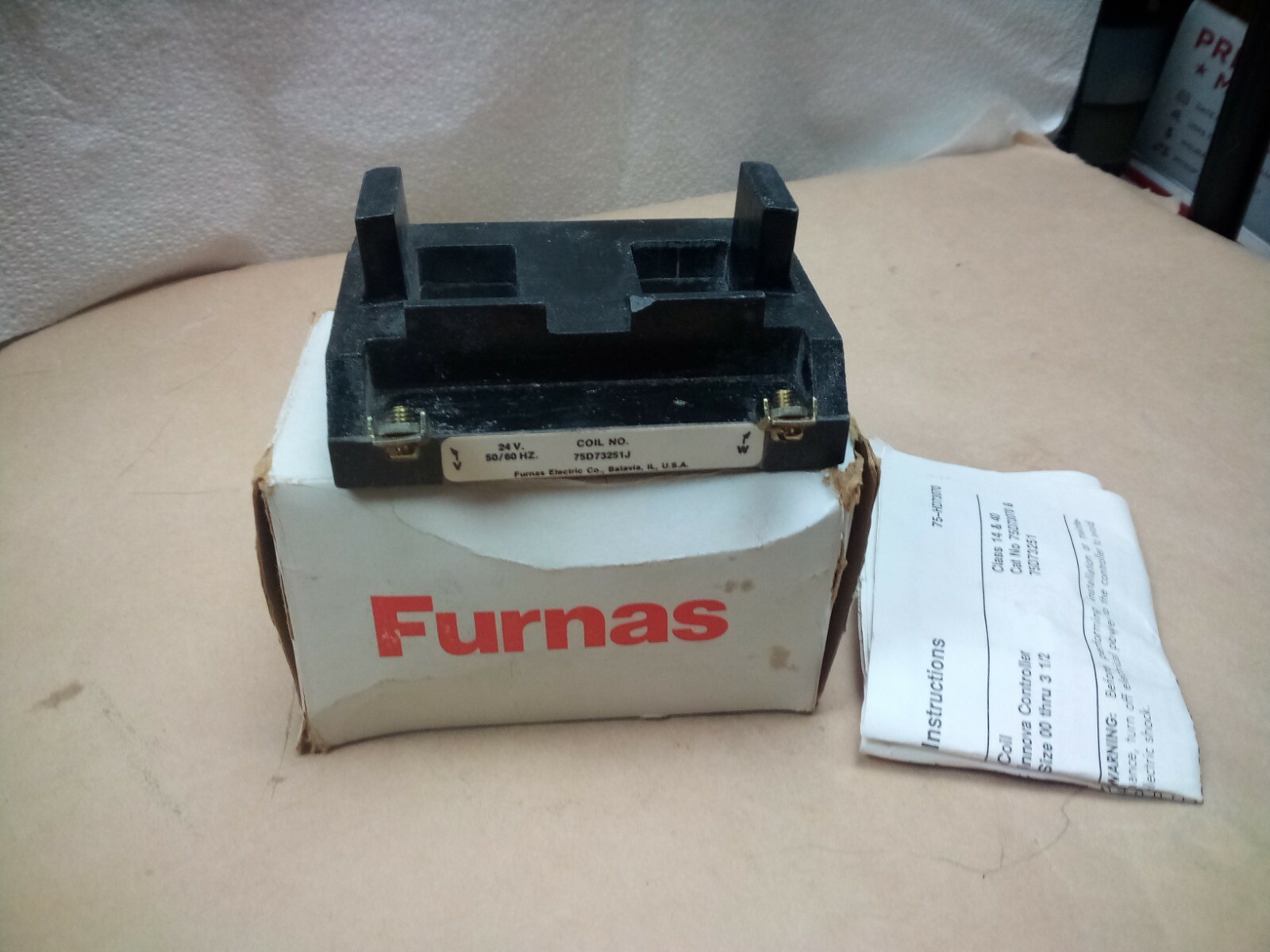 Siemens Furnas 75D73251J Replacement Coil, 24 Volts, 50/60 Hz, Sizes 3 and 3-1/2