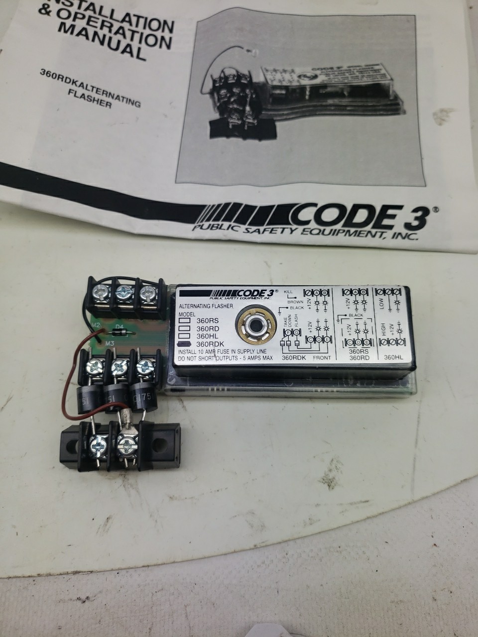 Genuine Code 3 Electromechanical Alternating Flasher 360Rdk