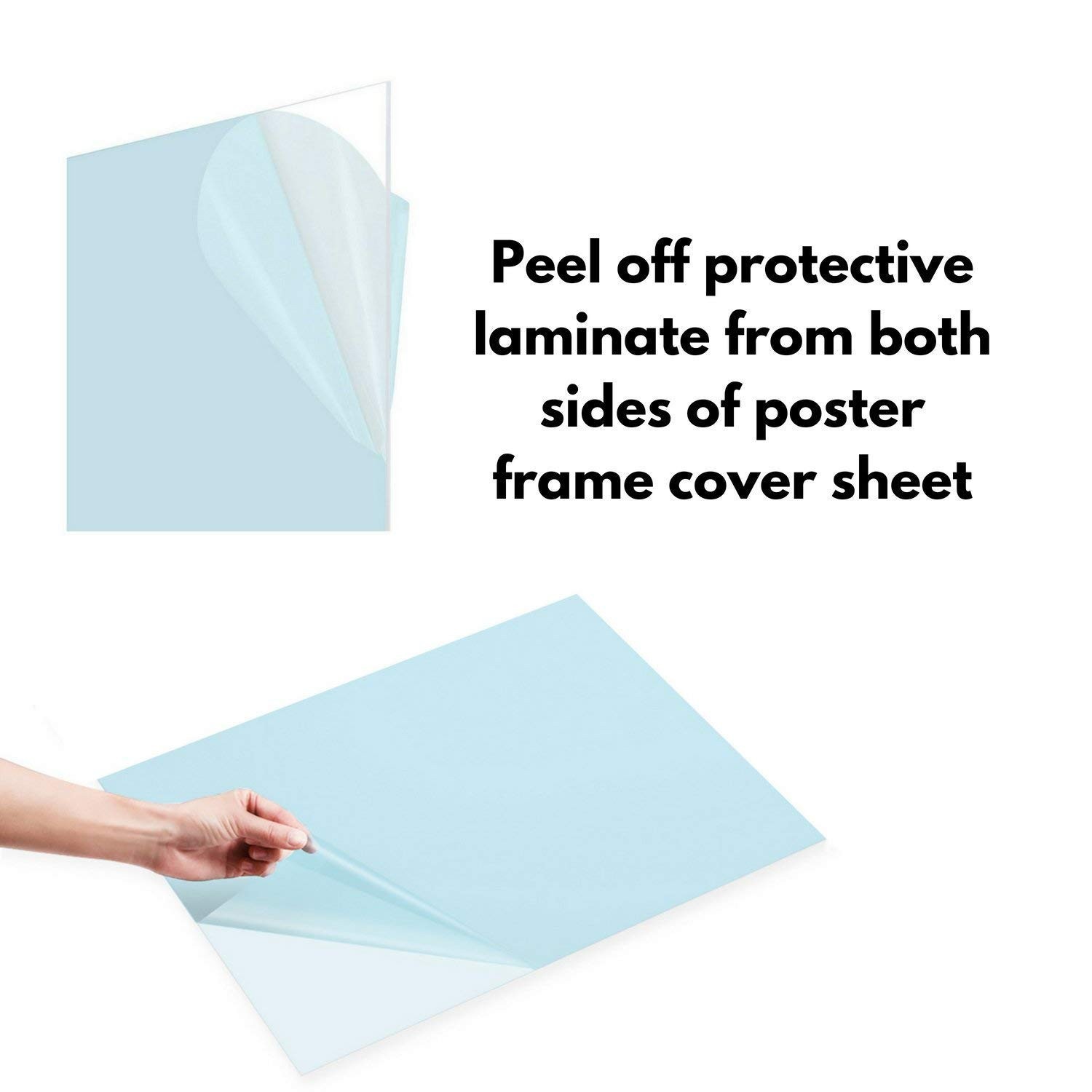 Durable Shatterproof PET Plexiglass 11×14 Sheets – Art & Frame Replacement