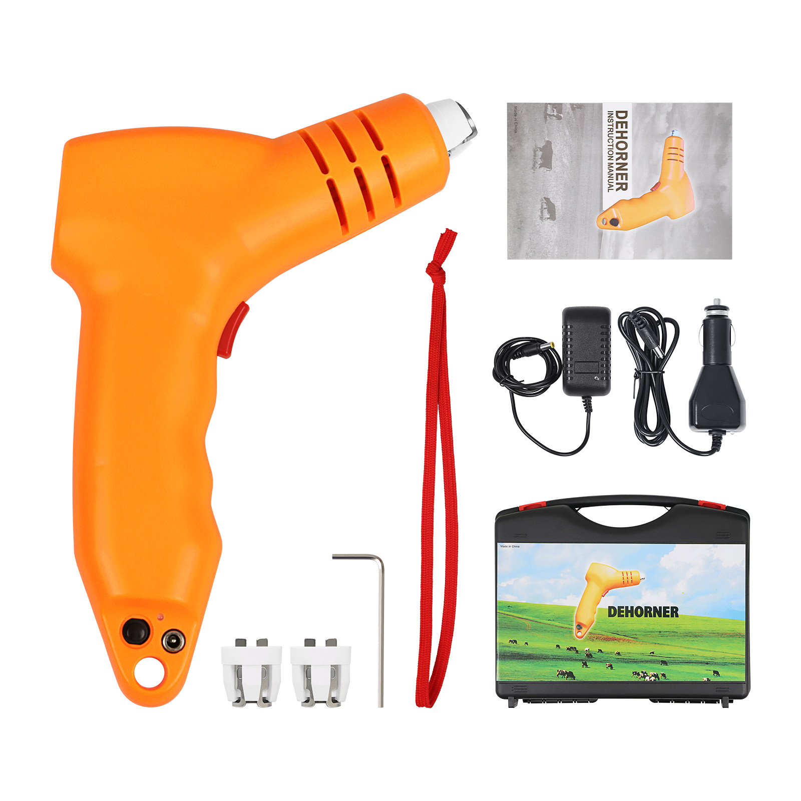 Portable Electric Dehorner Fast Heating Dehorning Tool 3/4 Tip for Cattle Goat