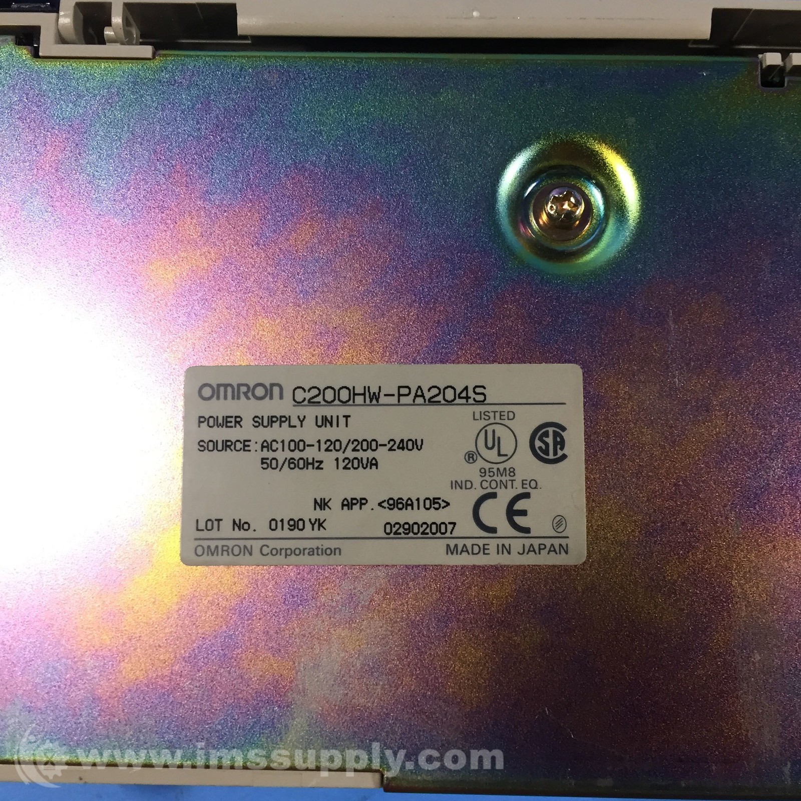 Omron C200HW-PA204S Power Supply Unit FNOB