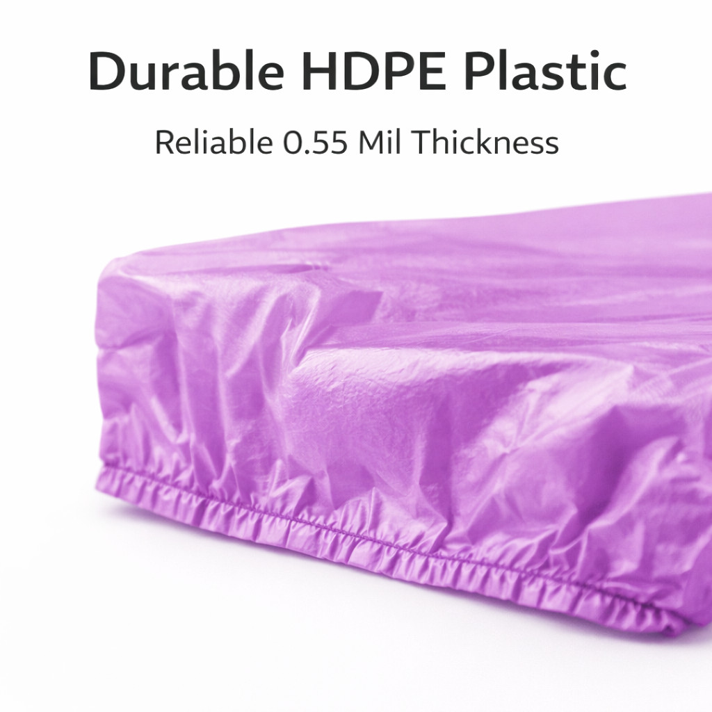 Bags 1/6 Small Purple Unprinted 8 x 4 x 16 T-Shirt Plastic Grocery Shopping Bag