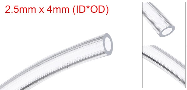 Silicone Tubing 2.5mm ID x 4mm OD 16.4Ft Long Flexible Pure Silicone Hoses