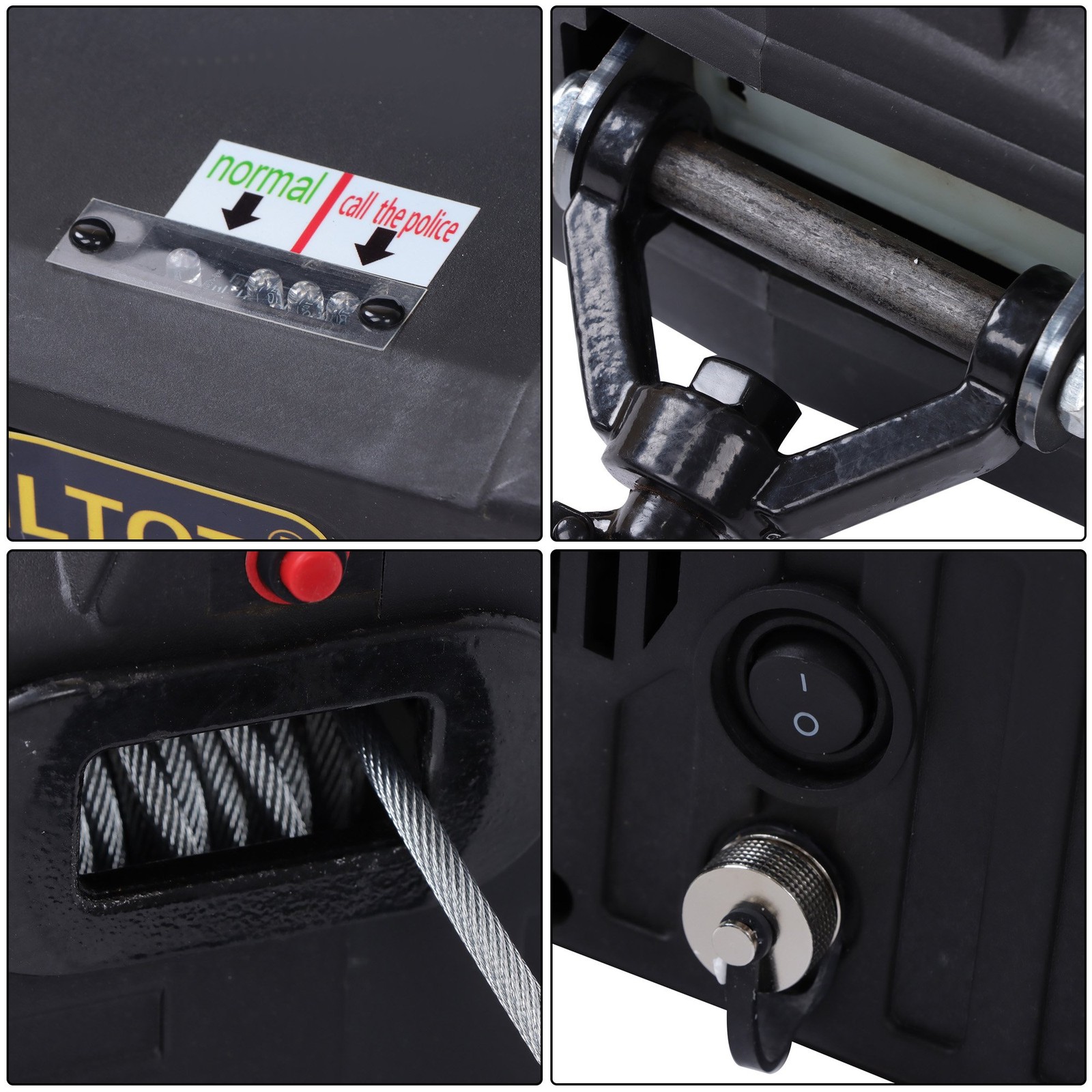 2-in-1 Electric Hoist Winch, 1100 lbs Lift Capacity, 1500W Portable Power Winch