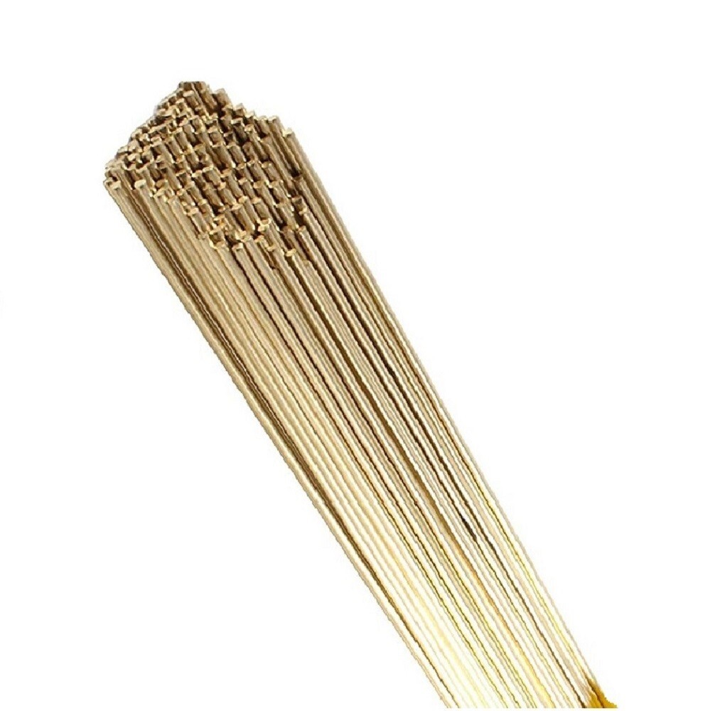 2 lbs Low Fuming Bronze Brazing Rod Bare RBCuZn-C 1/8” X 36″ Bare Brazing Rod