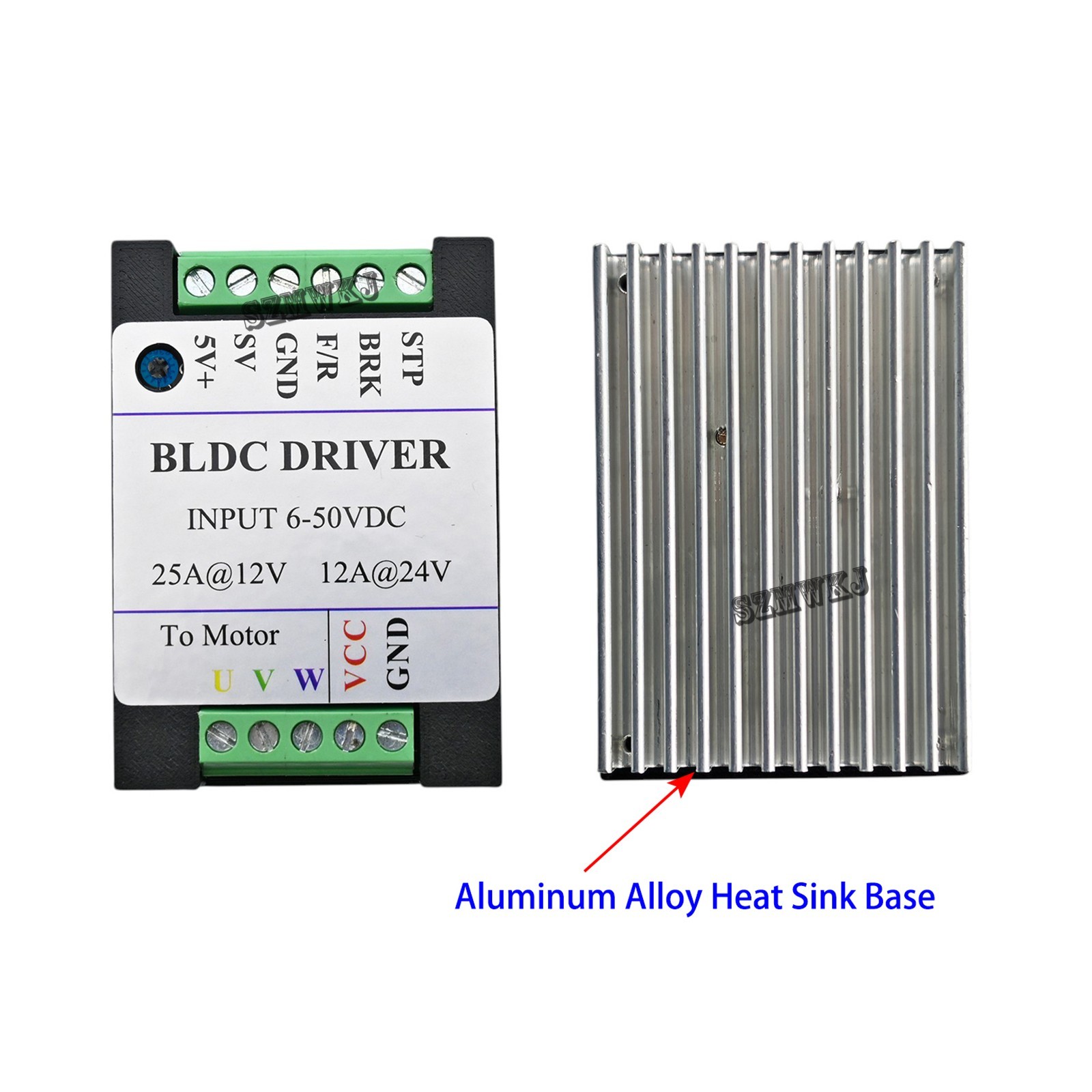 Sensorless BLDC Motor Controller 300W for Vacuum Blower Pump RC Motor PWM 12-48V