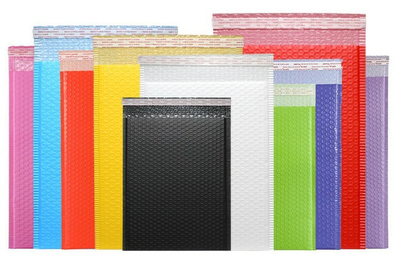Shipping Bubble Mailers Poly Mailing Padded Envelopes Bags ANY SIZE 12 COLORS
