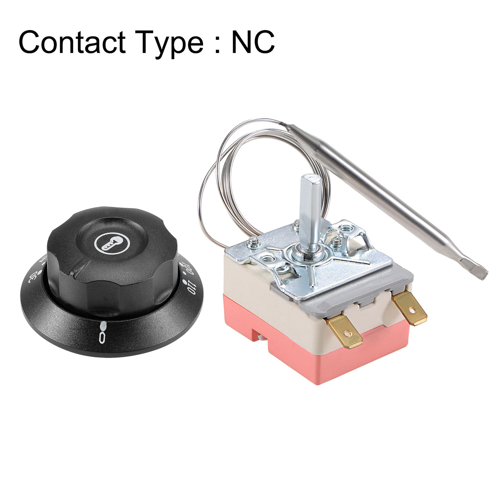 NC 250V 16A 110C Temperature Control Switch Capillary Thermostat 0.7m