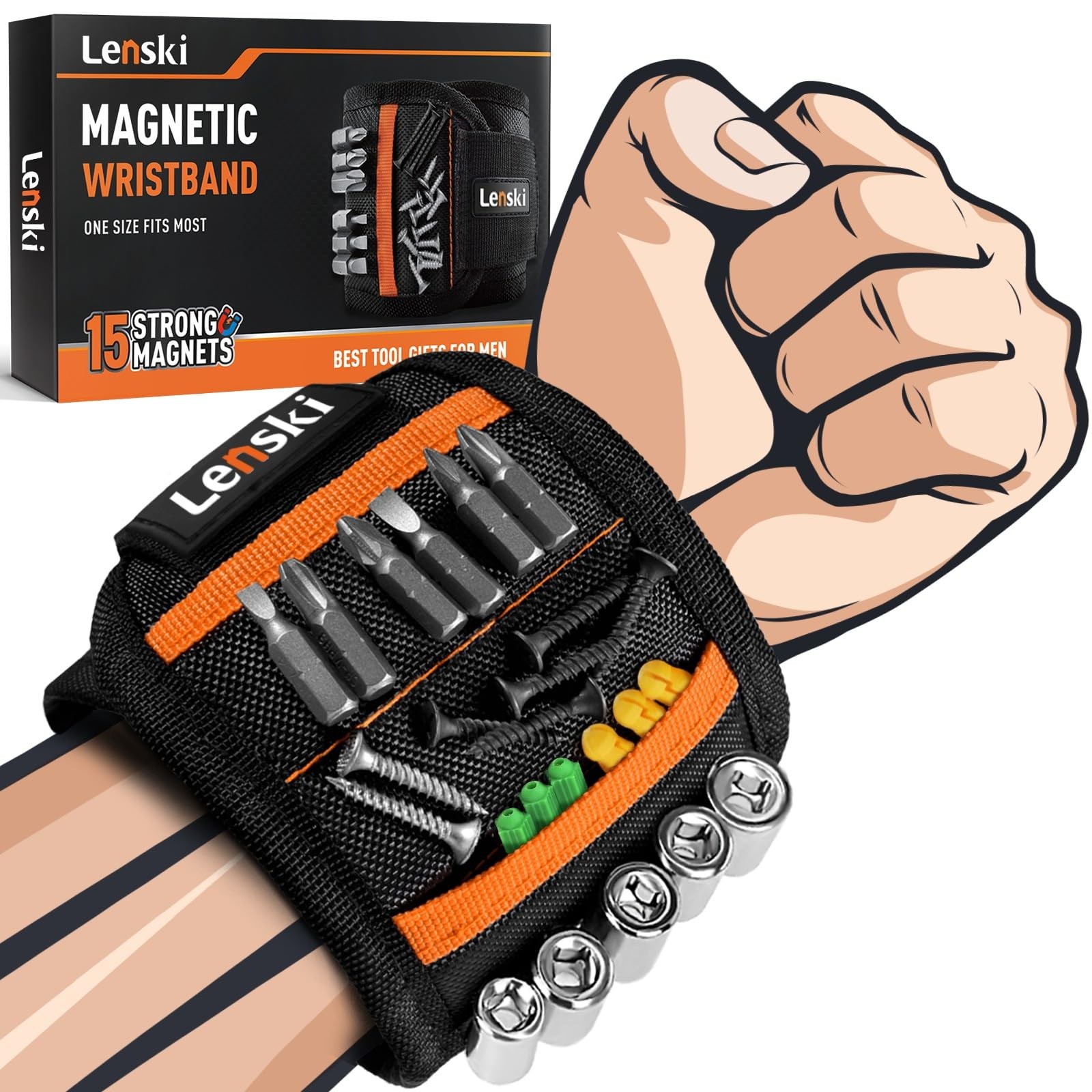 Lenski Fathers Day Gifts from Daughter Wife Son Kids, Magnetic Black