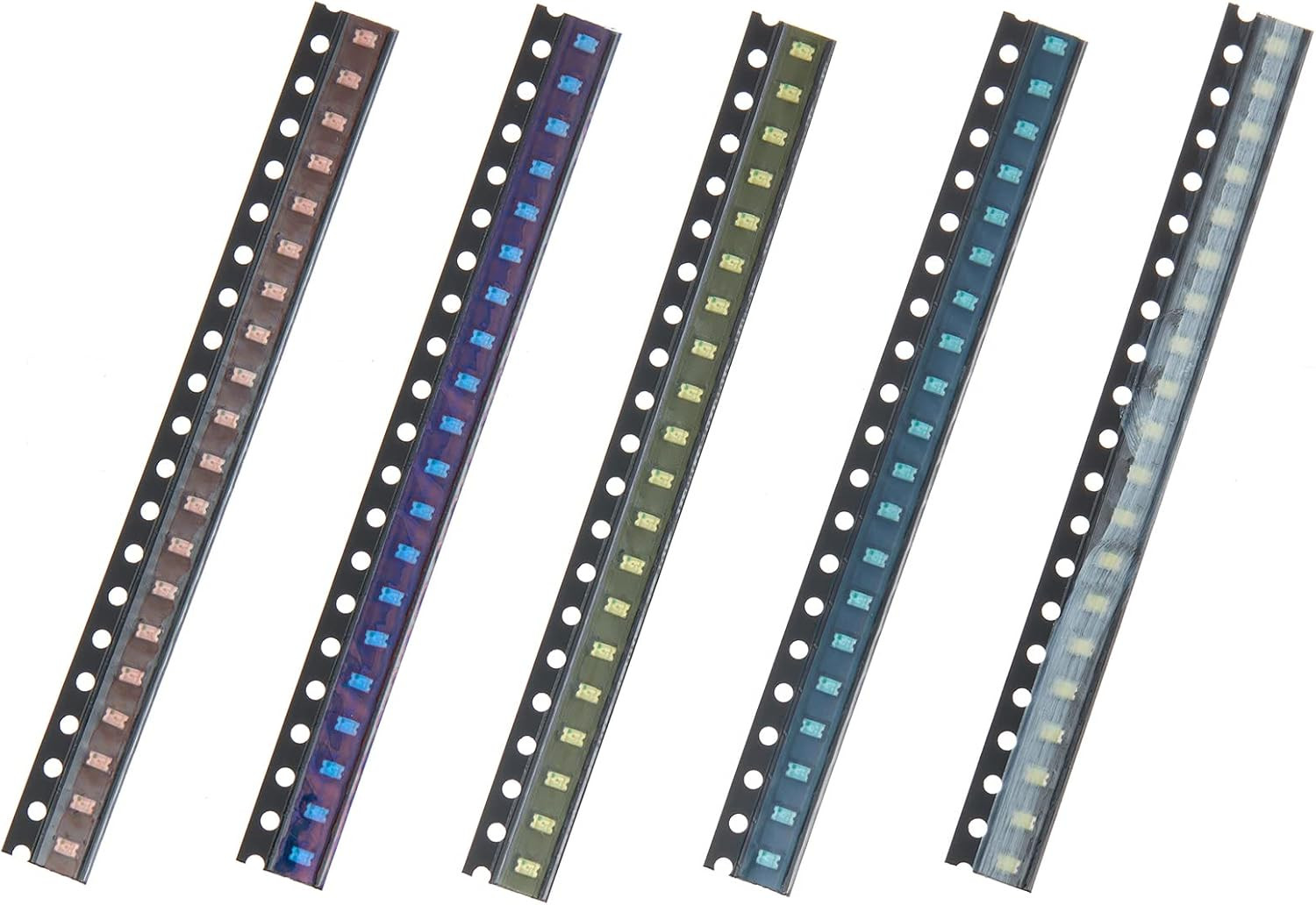 100Pcs 5 Types Colors 0805 Red Yellow Blue Green White SMD LED Diode Lights Chip
