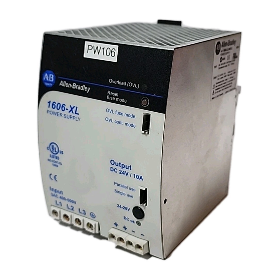 Allen-Bradley 1606-XL240E-3 Power Supply 3-Phase 400-500VAC 24-28VDC 10A 240W