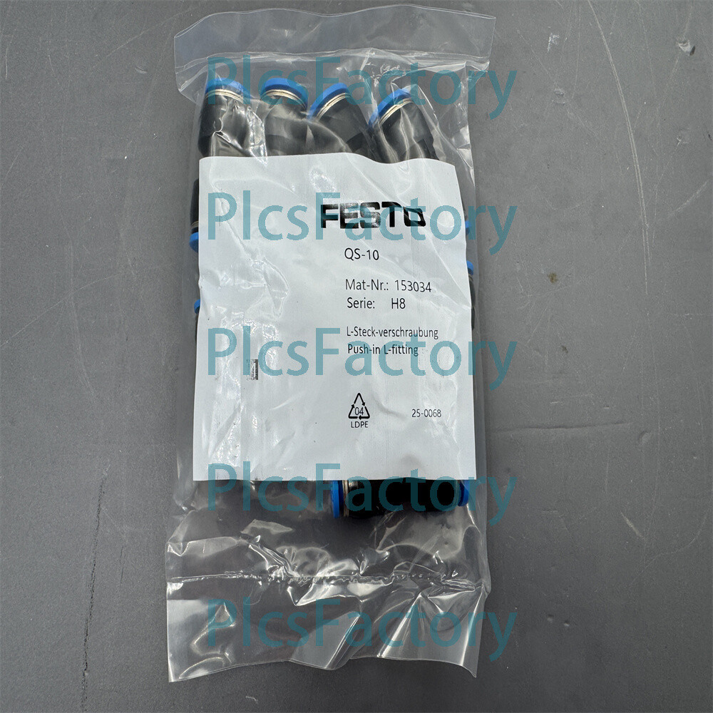1Bag/10pcs New Festo QS-10 QS10 153034 Fitting Free Shipping #P