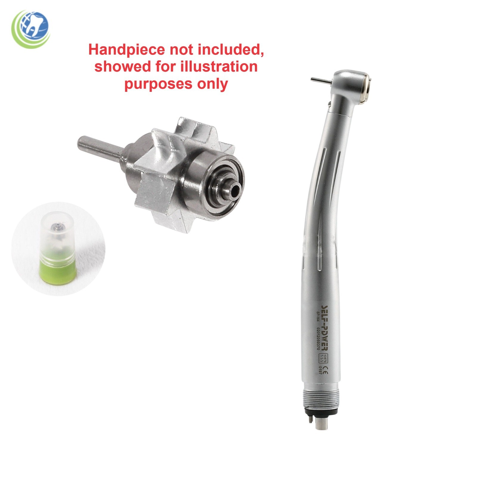 Dental Cartridge Turbine Rotor For Self-PDWER LED E-generator Handpiece YBM/YBB