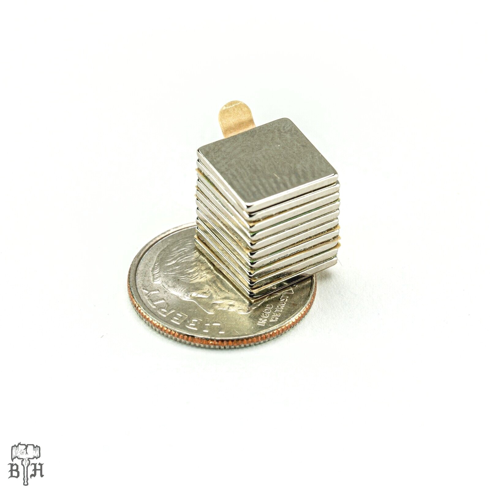 Magnets 3M Adhesive Backed N52 Square 10x10x1MM 3/8″ x 1/32″
