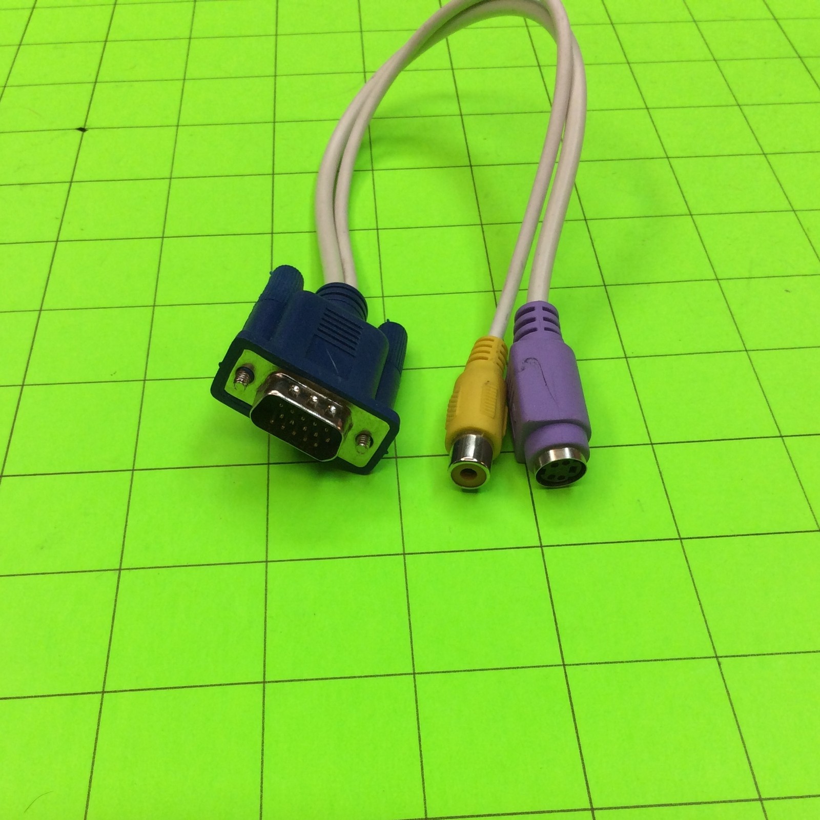 Yellow Gray Purple Cable Cord