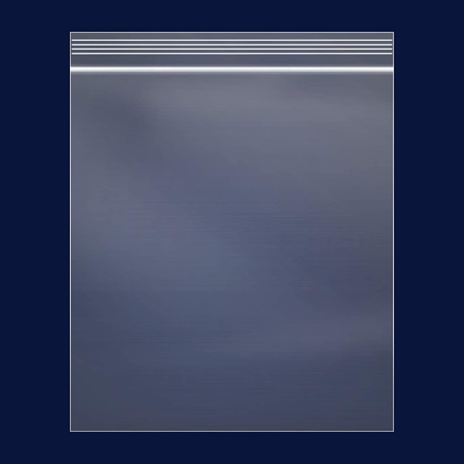 – 500 Count – 13″ X 15″ Clear Reclosable Zip Plastic Poly Bags – 2 Gallon Zip Ba