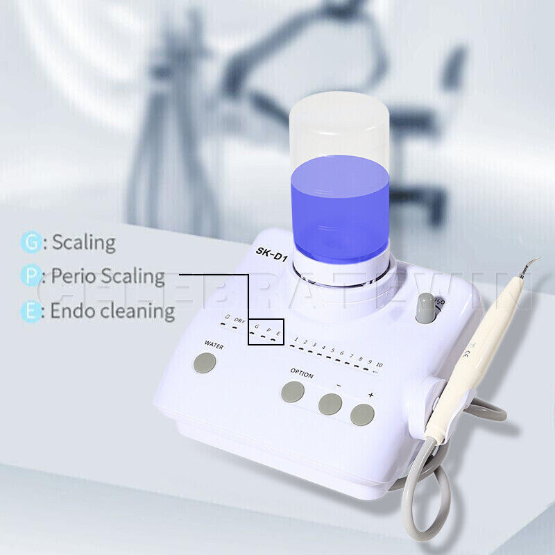 SK-D1 Dental Ultrasonic Piezo Scaler +2 Bottles Fit DTE SATELEC tips / Handpiece