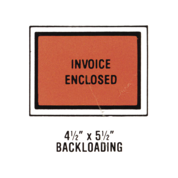 1000 4.5×5.5 Invoice Enclosed Envelopes – Full Face