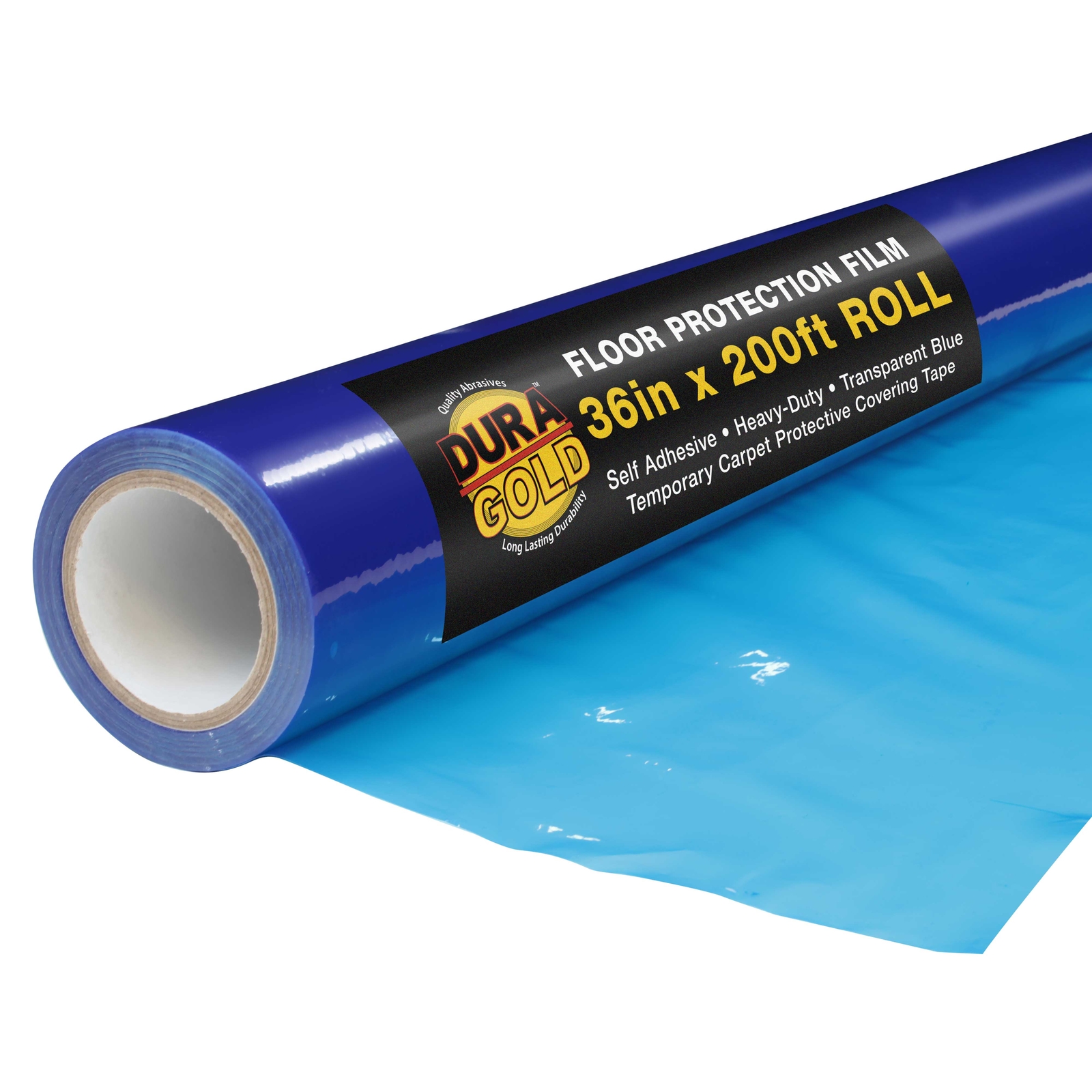 Floor Protection Film, 36″ x 200′ Roll – Self Adhesive Cover, Paint Spills, Dust