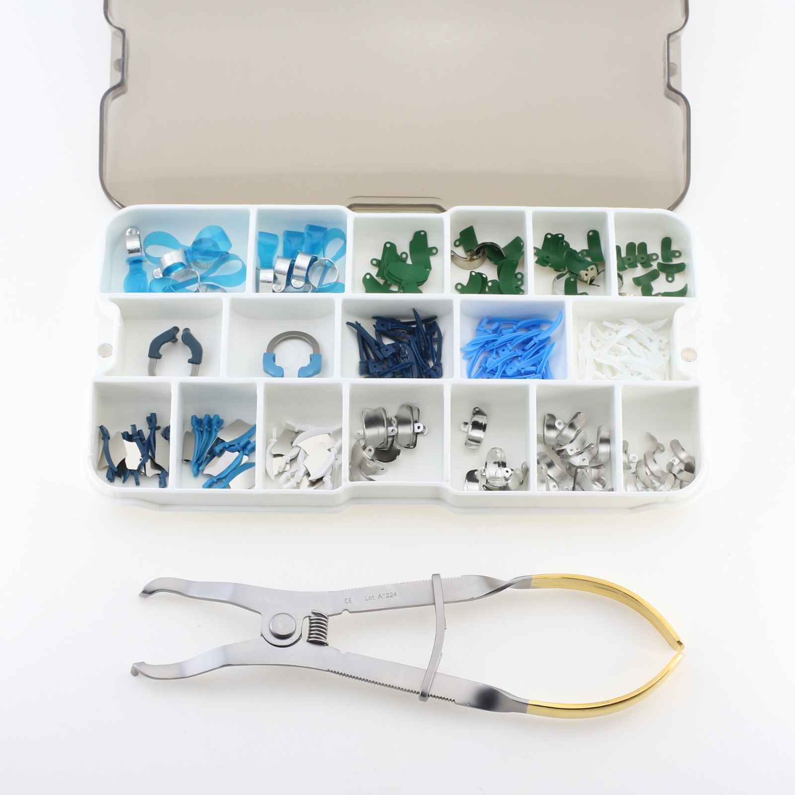 Dental Sectional Matrix System Bands Retaining Rings Wedges Forceps Palodent V3