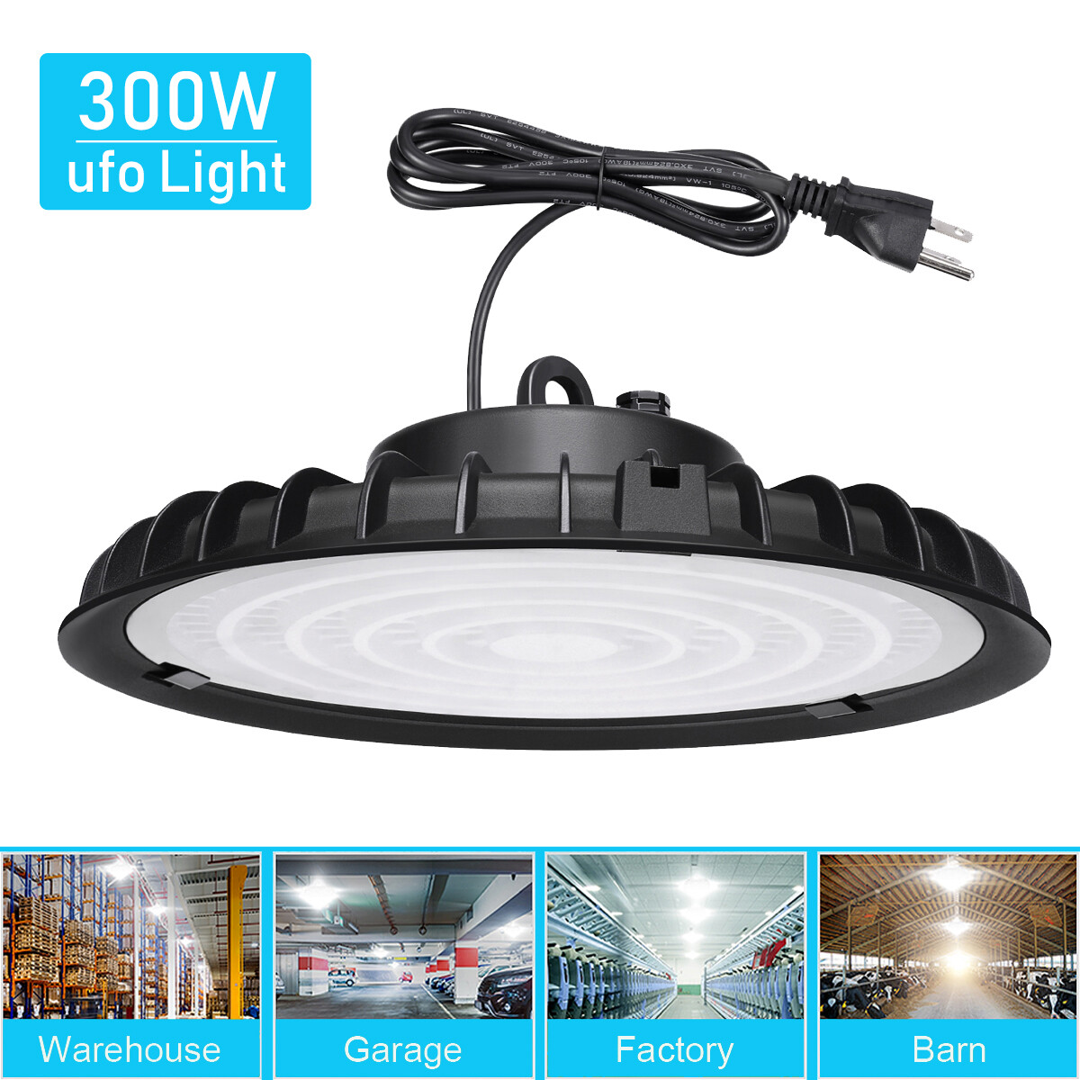 300W UFO Led High Bay Light Industrial Factory Commercial Industrial Shop Light