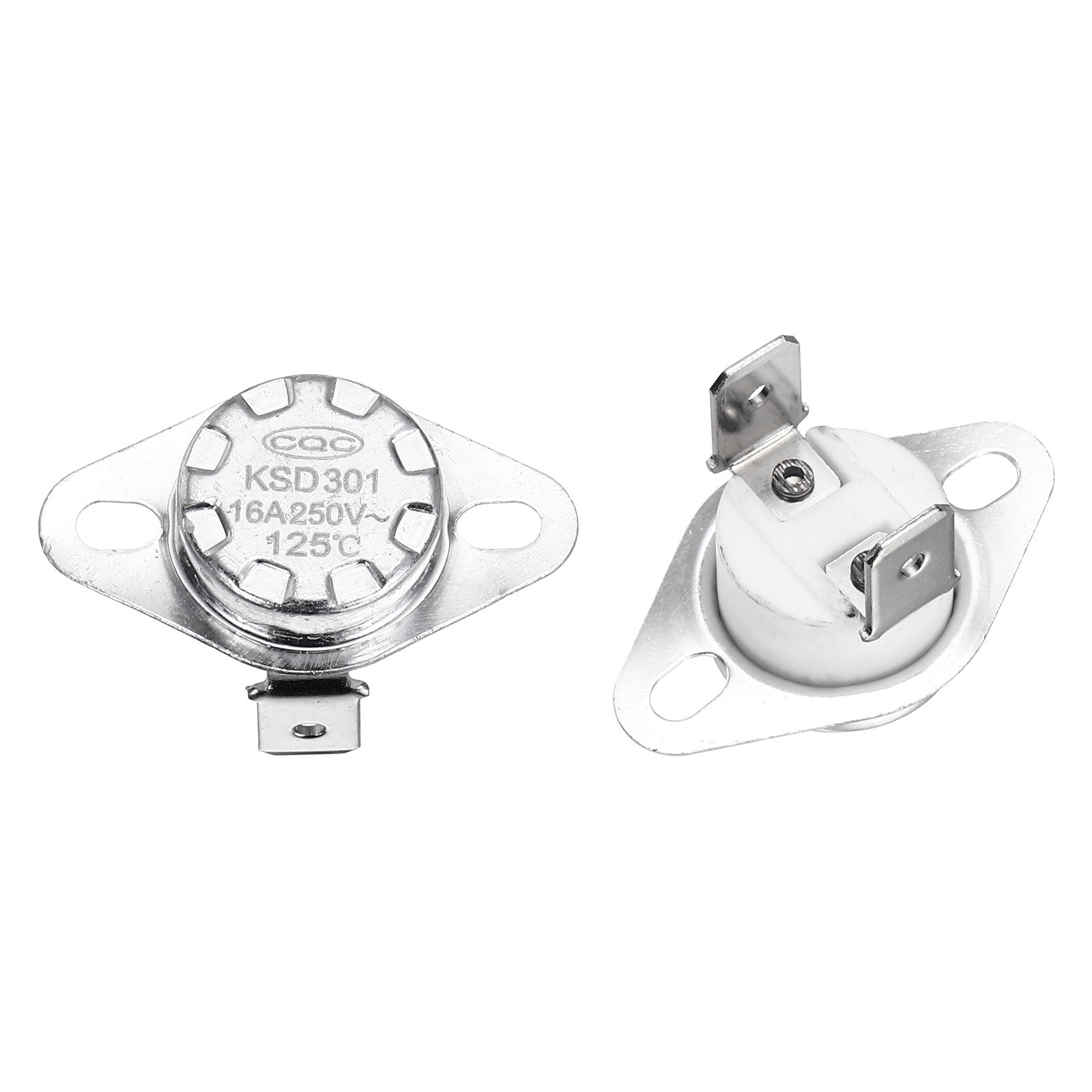KSD301 Thermostat 125℃/257°F 16A N.C Temperature Switch 2 Pcs
