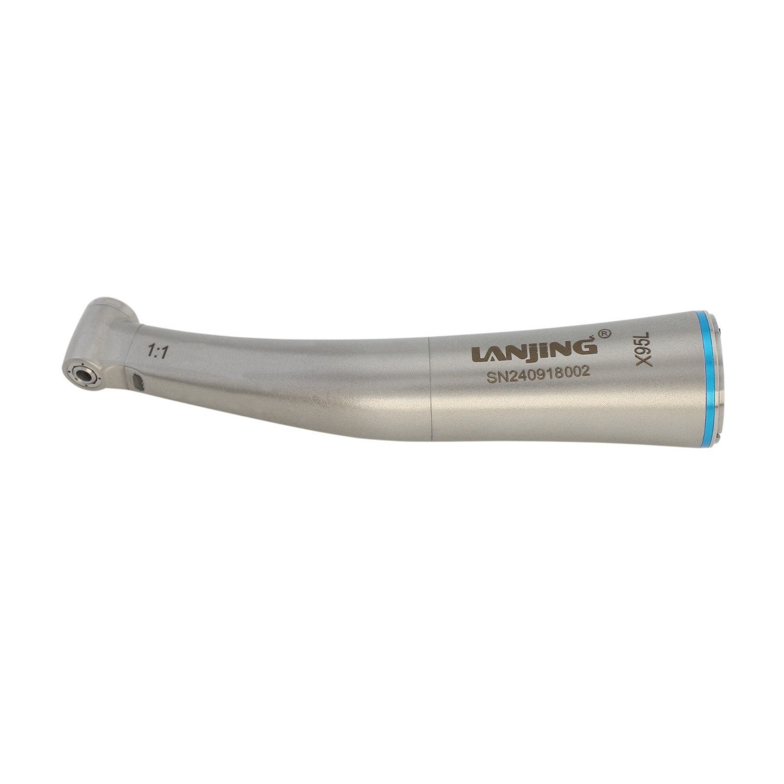 Dental Low Speed Contra Angle Handpiece 1:1 Fiber Optic Electric Quattro Spray