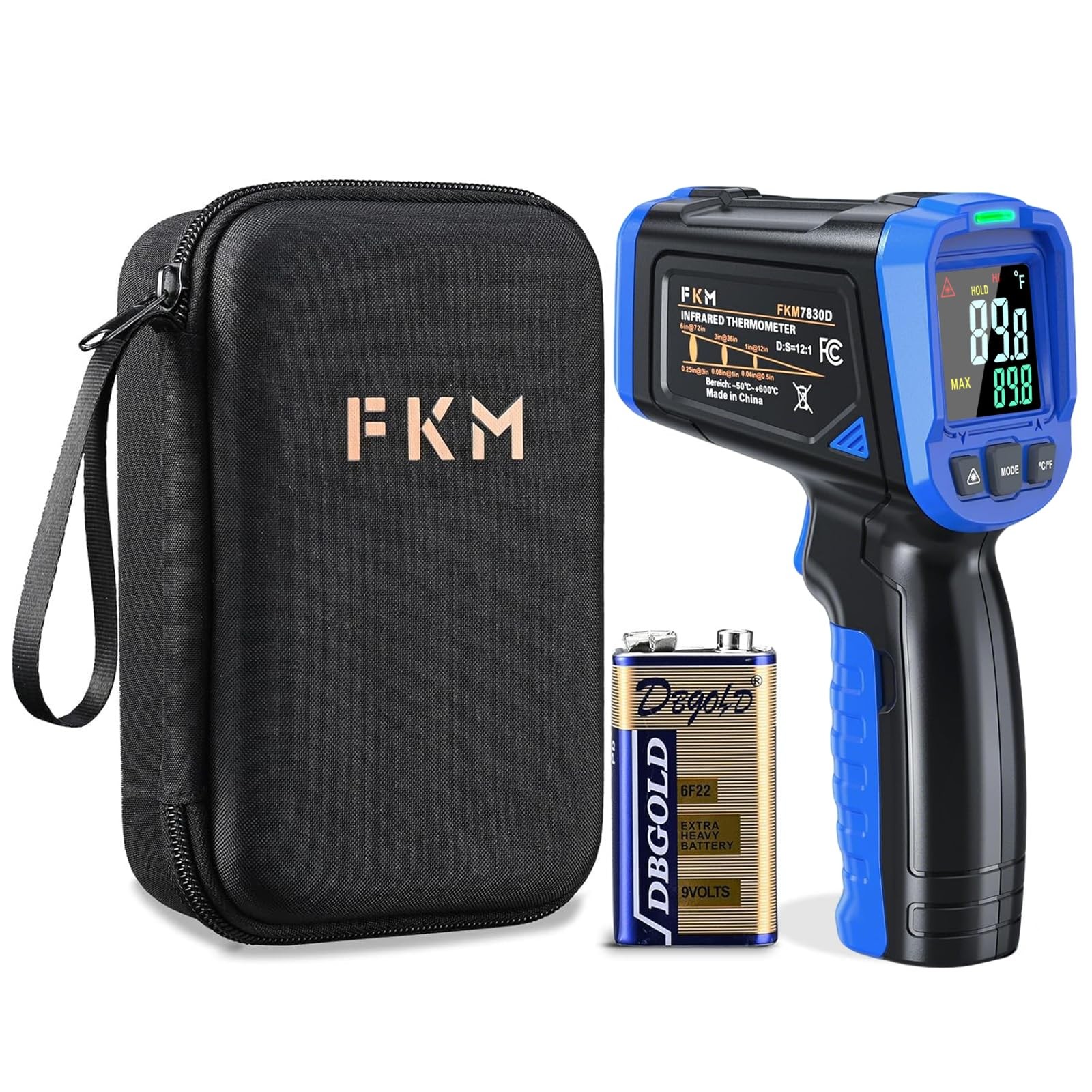 Laser Thermometer Gun -58°F~1112°F(-50°C~600°C),Non Infrared Thermometer Gun …