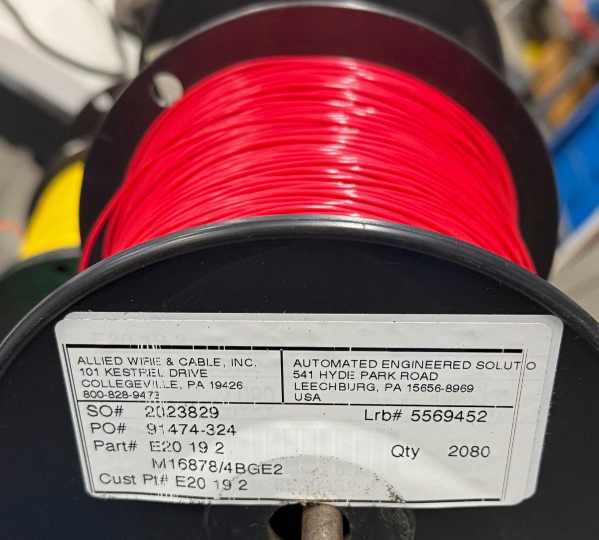 20 AWG teflon wire 19 strand MIL choice of colors, cut @25ft lengths (or more)