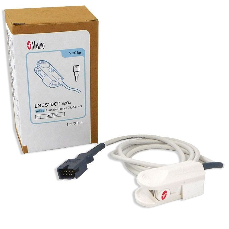 Authentic Masimo 1863 LNCS DCI Adult SpO2 Finger Clip Sensor. New