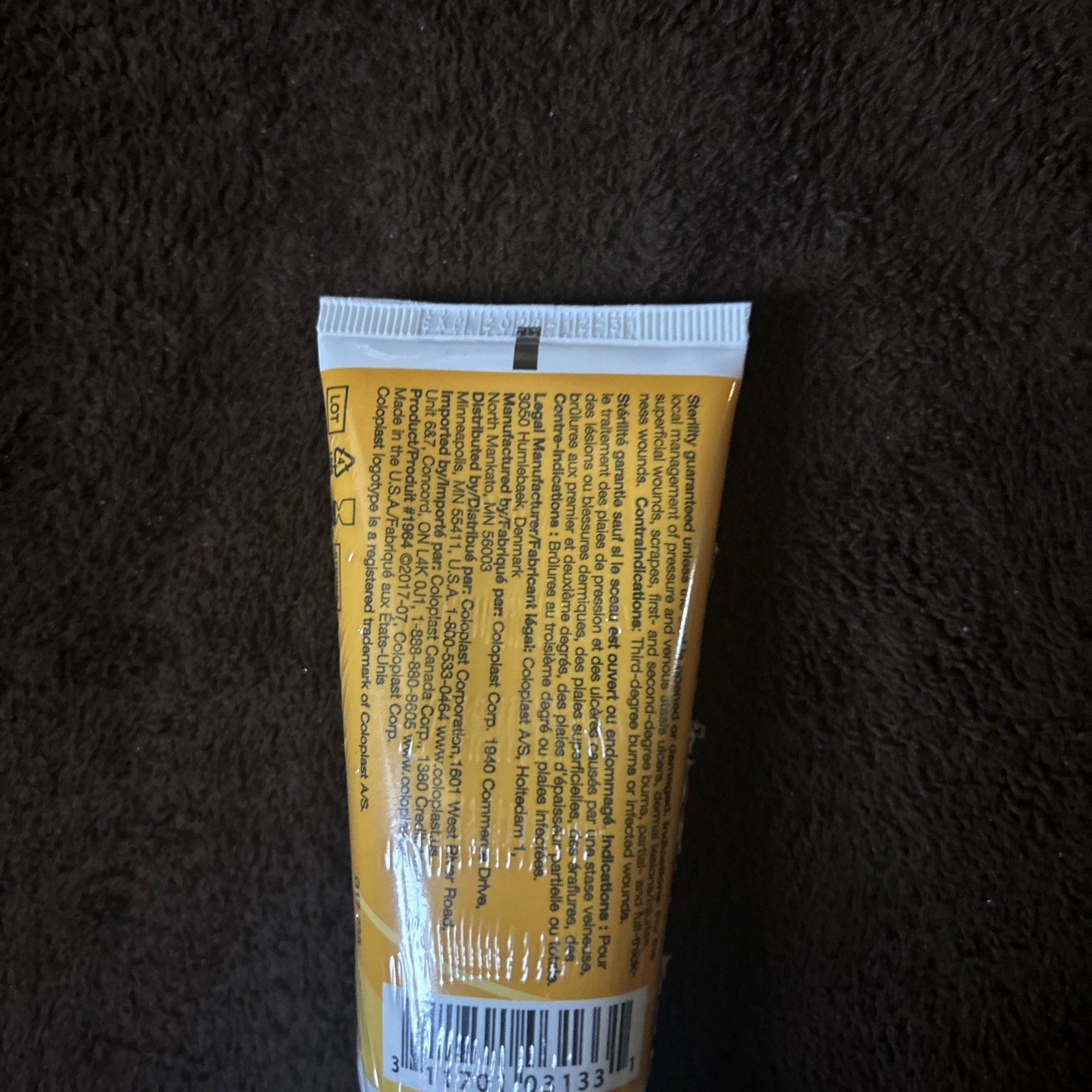 Coloplast Triad Hydrophilic Paste Wound Dressing 6 oz Zinc Oxide Sterile Sealed
