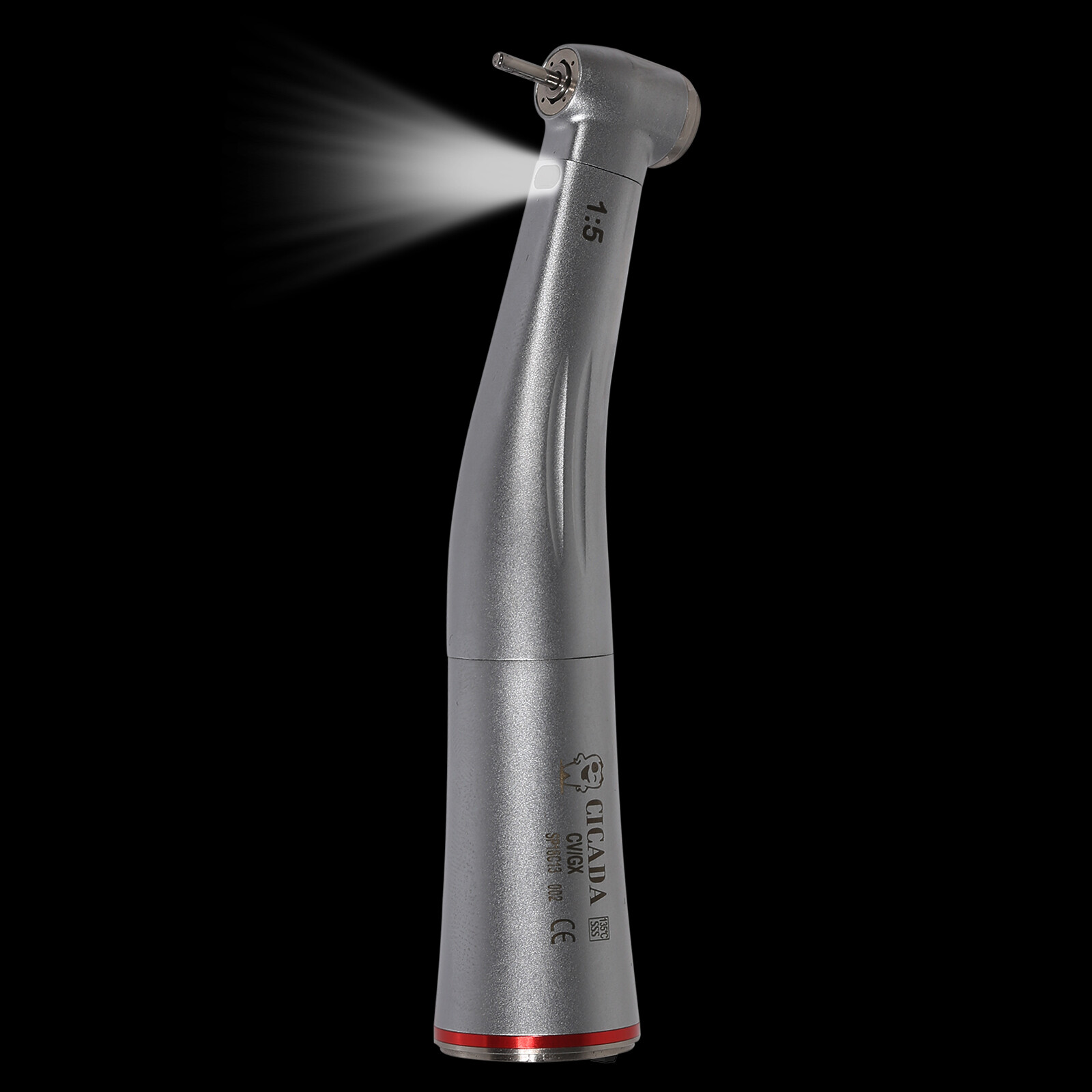 Dental 1:5 Increasing LED Optic Contra Angle Handpiece Inner water channel CV/GX