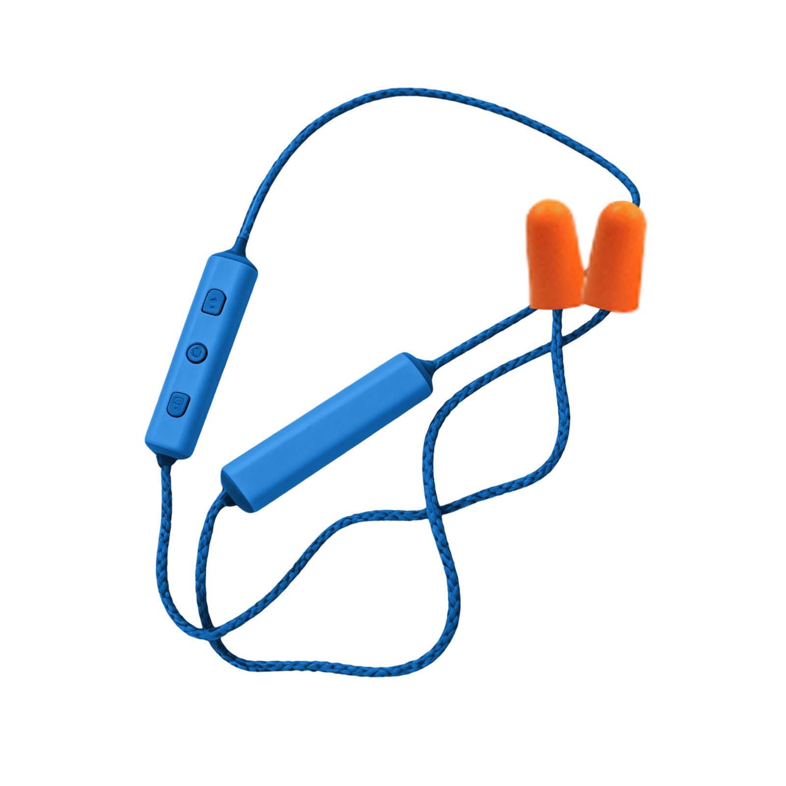 Neckband Work Headphones IPX5 Waterproof Corded Foam Ear Plugs Noise Earplugs