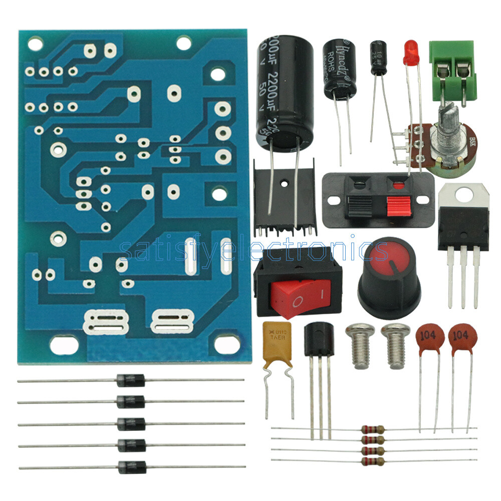 LM317 Step Down DC 5V-35V to 1.25V-30V DIY Kit AC/DC Power Supply Module