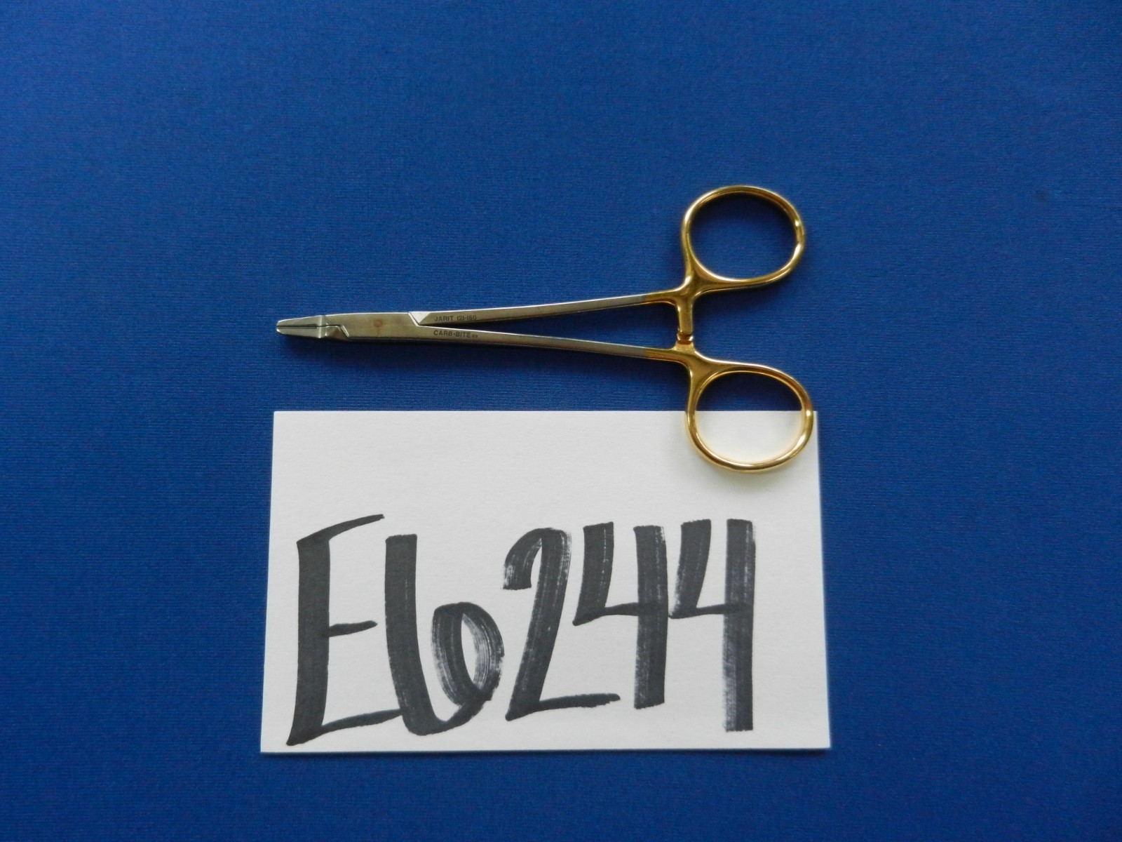 E6244 Jarit 121-160 Ryder Serrated Jaw Straight Needle Holder 12.6cm Length