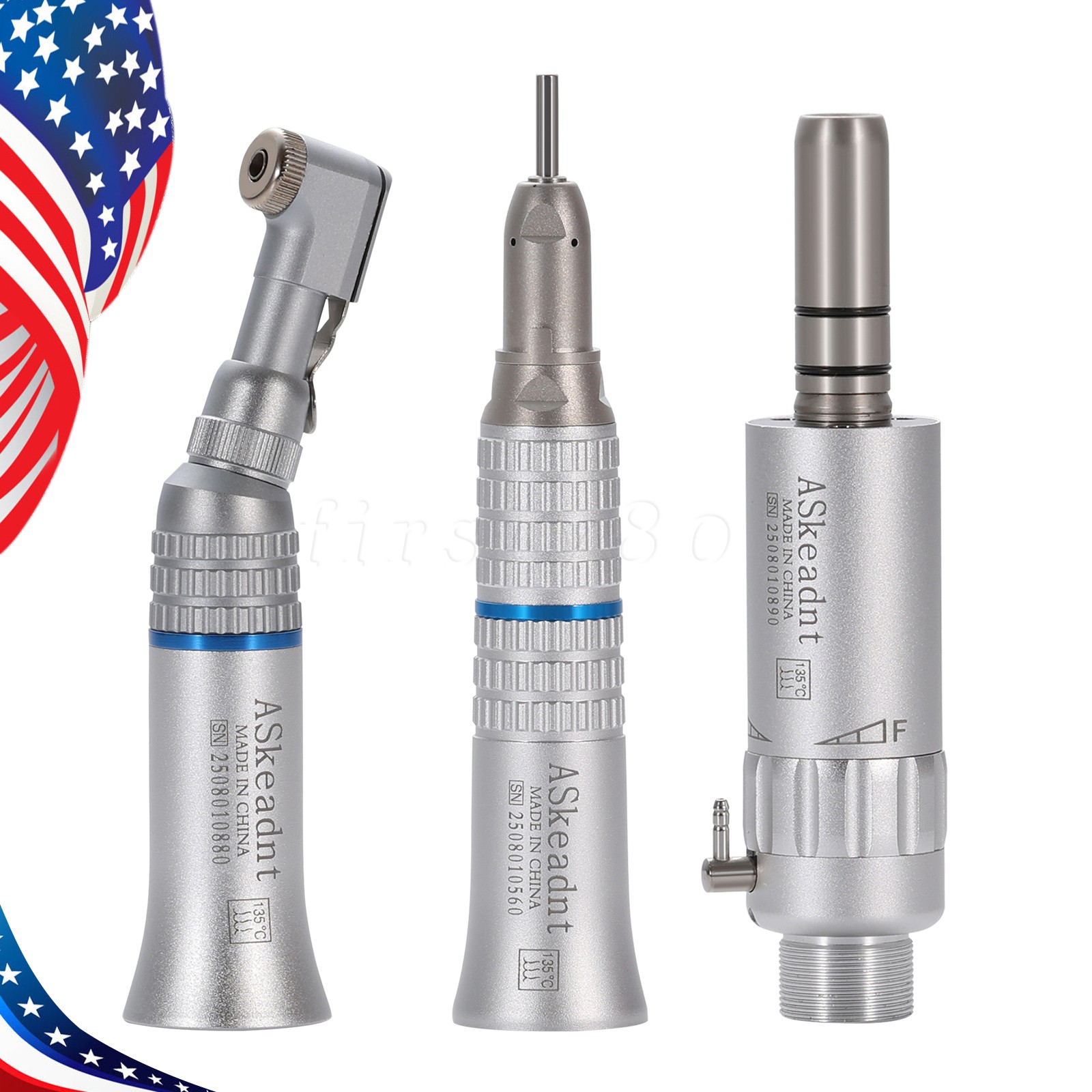 NSK Type Dental Low Speed Handpiece EX-203C (Contra Angle+Air Motor+Straight) YP