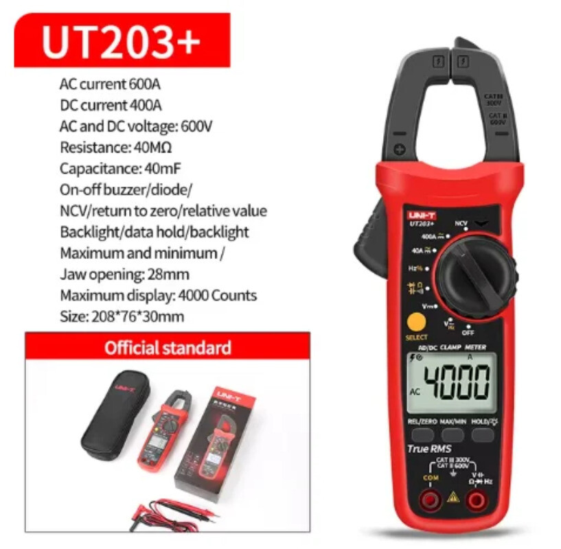 Clamp Meter Digital Tester Professional Voltmeter Pliers Ammeter Electric Tester