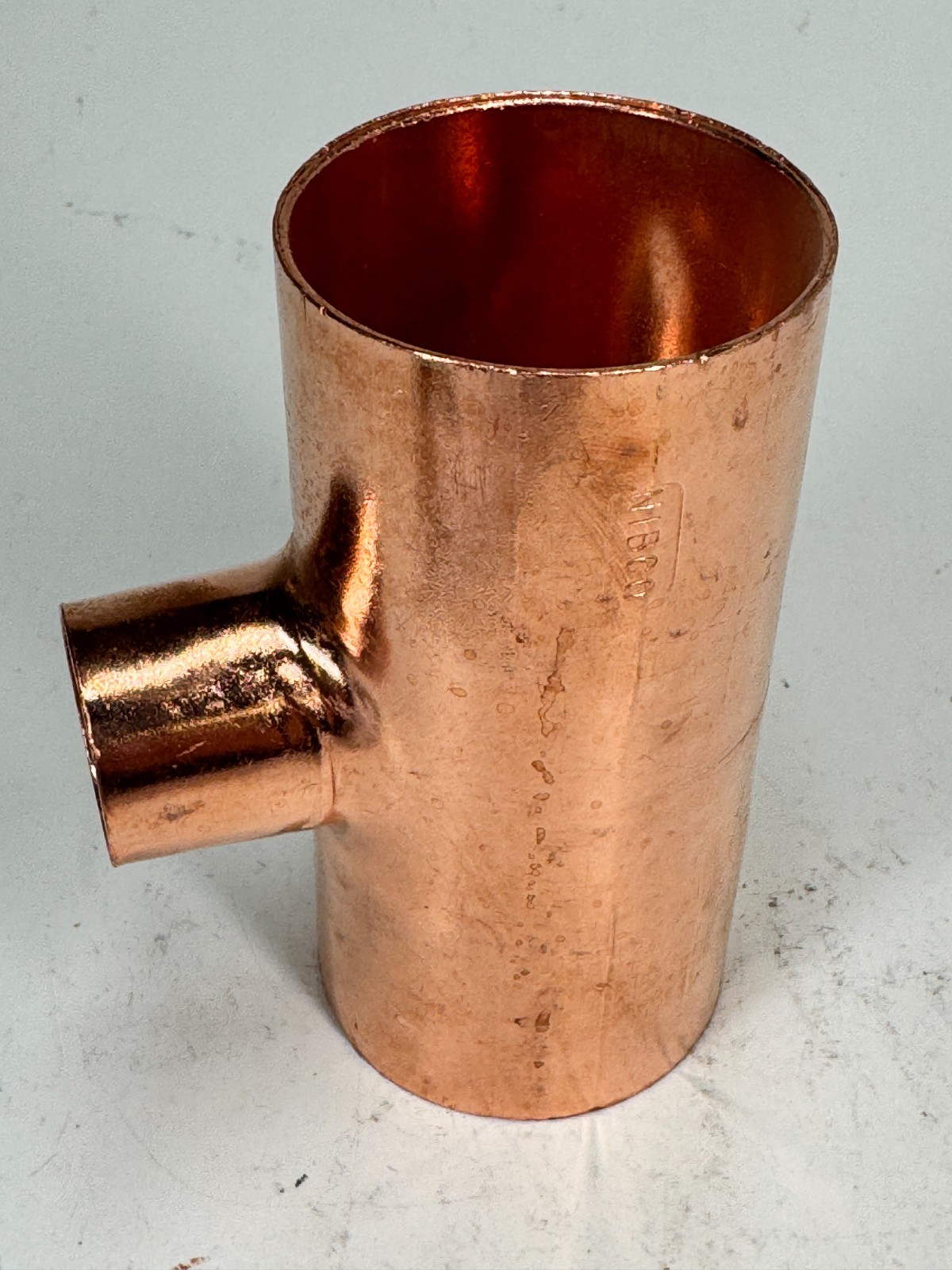 NIBCO Reducing Tee 2″ x 2″ x 1″ CTS C x C x C Solder Joint Copper Sweat Fitting