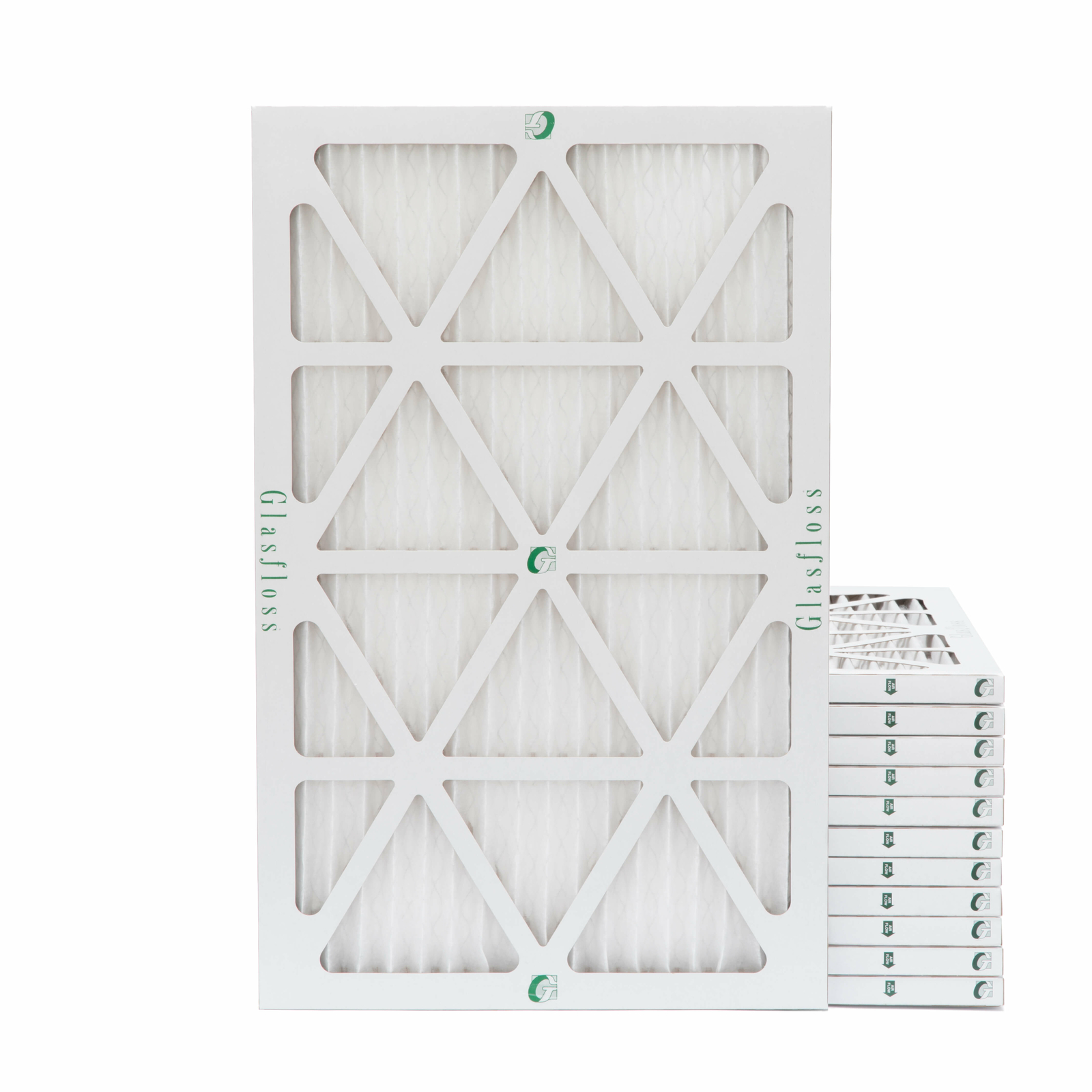 Glasfloss ZL 14x24x1 MERV 10 (FPR 7) Pleated HVAC Air Filters. Case of 12