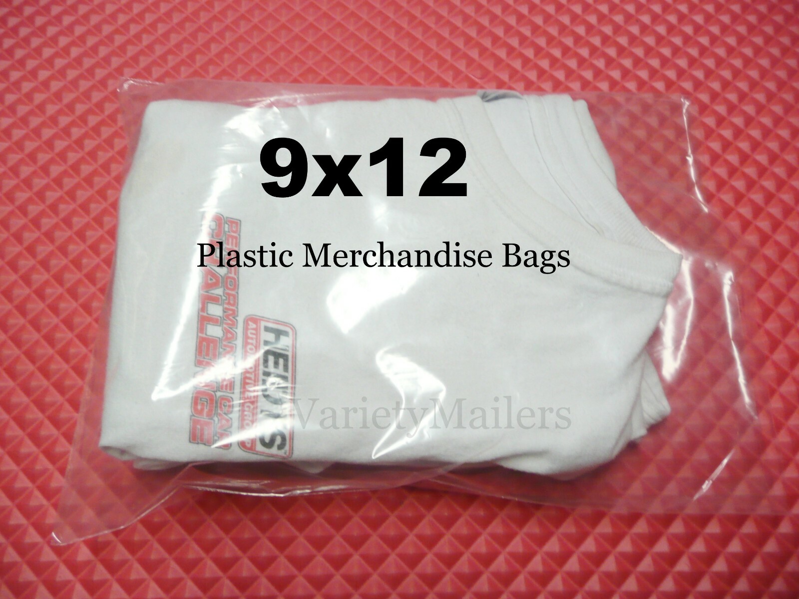50 Clear Merchandise Bags 9”x 12” Plastic 1.5 Mil Product / Apparel Bags 9×12
