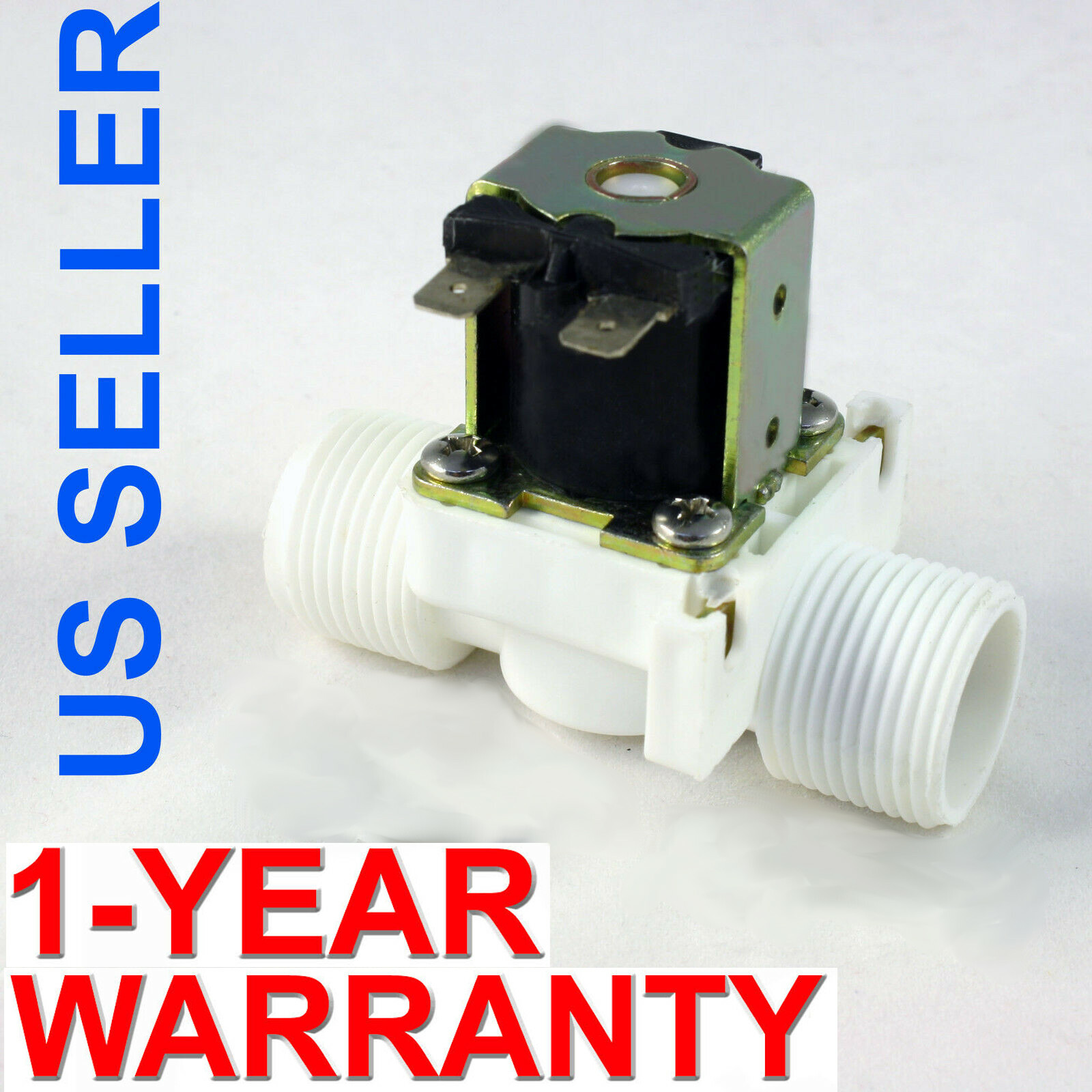 Solenoid Valve NPS thread Nylon – 3/4 inch 24VDC with ONE YEAR WARRANTY