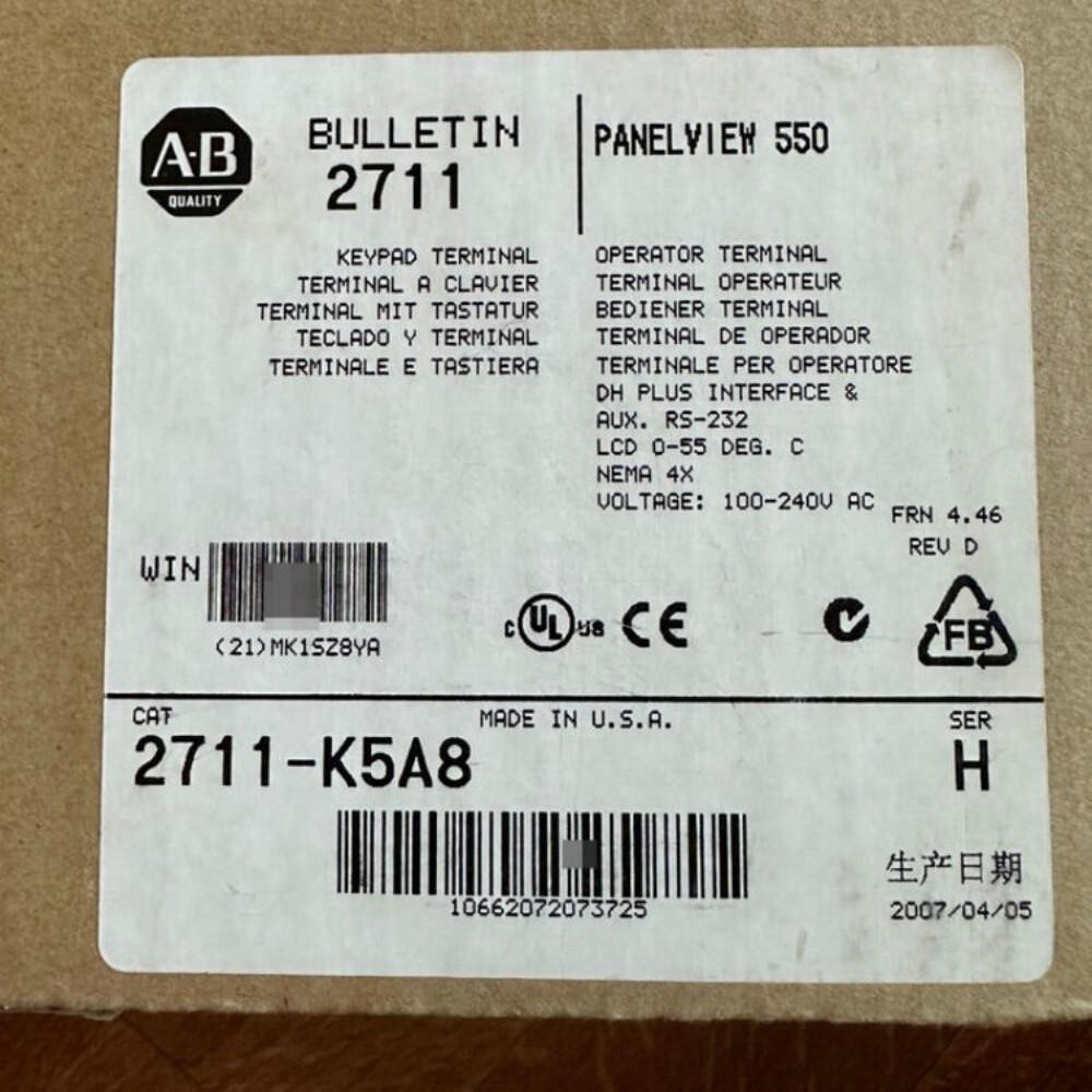 AB 2711-K5A8 PanelView Standard Terminal 2711-K5A8 AB US Free Tax
